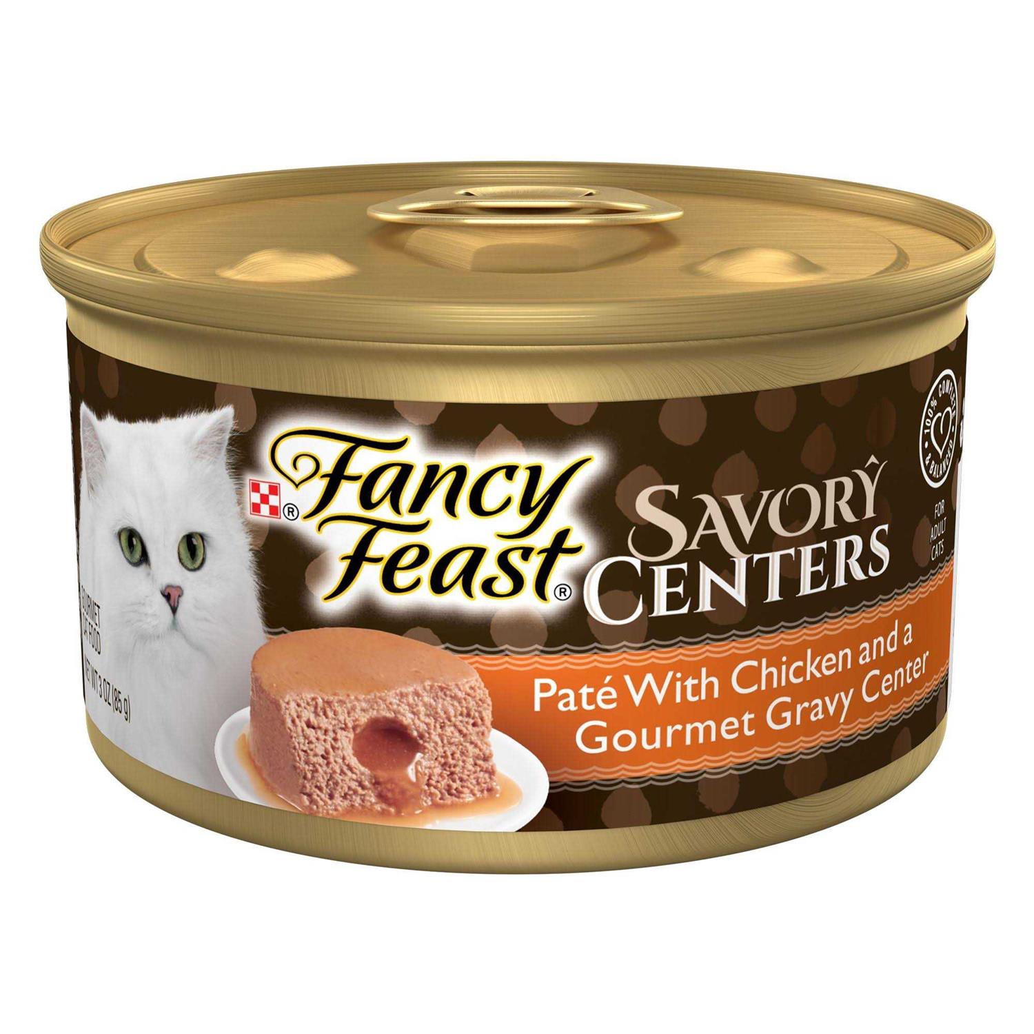 Fancy Feast Savory Centers Pate With Chicken & Gravy Cat Food - Healthber
