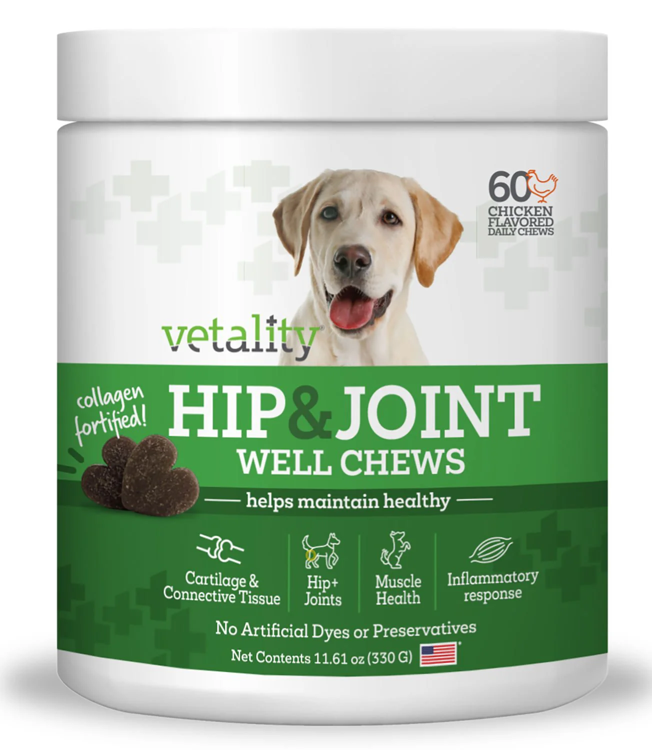 Triple Action Hip + Joint Soft Chews for Dogs, 60 ct - Healthber