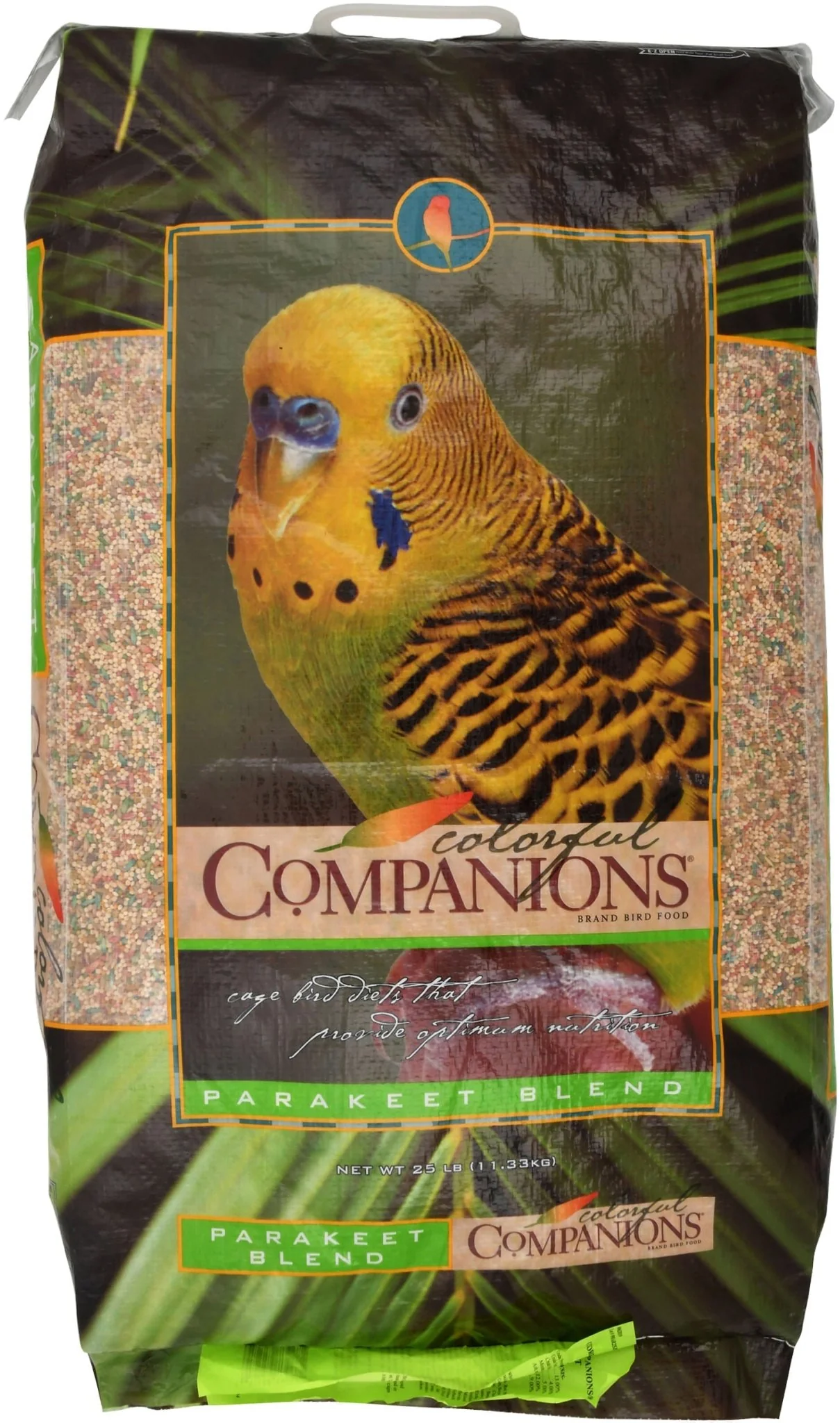 Colorful Companions Parakeet Feed, 25 lb - Healthber