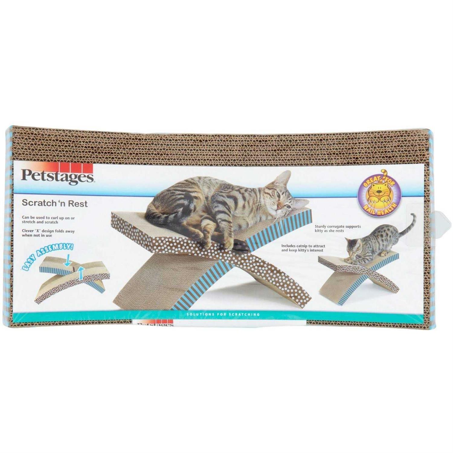 Petstages Scratch ‘n Rest Cat Scratcher Cat Accessory - Healthber