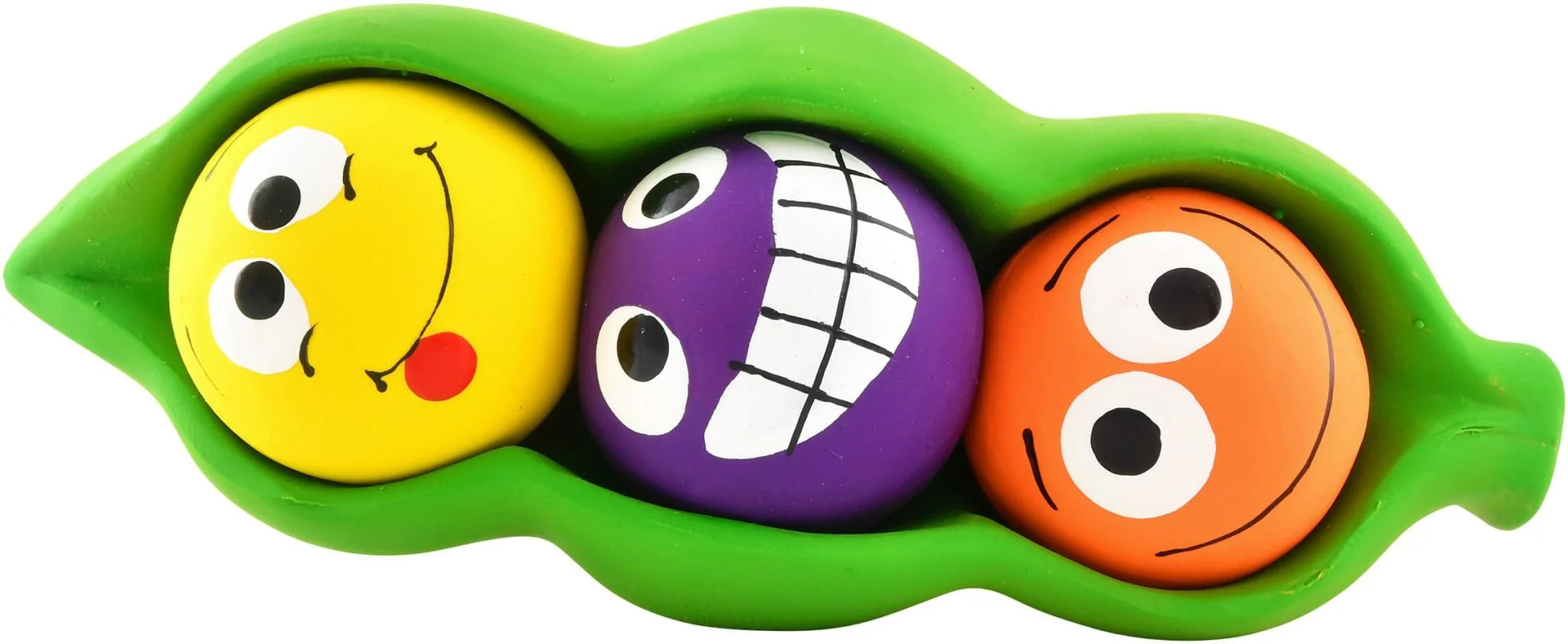 Three Peas in a Pod Latex Dog Toy - Healthber
