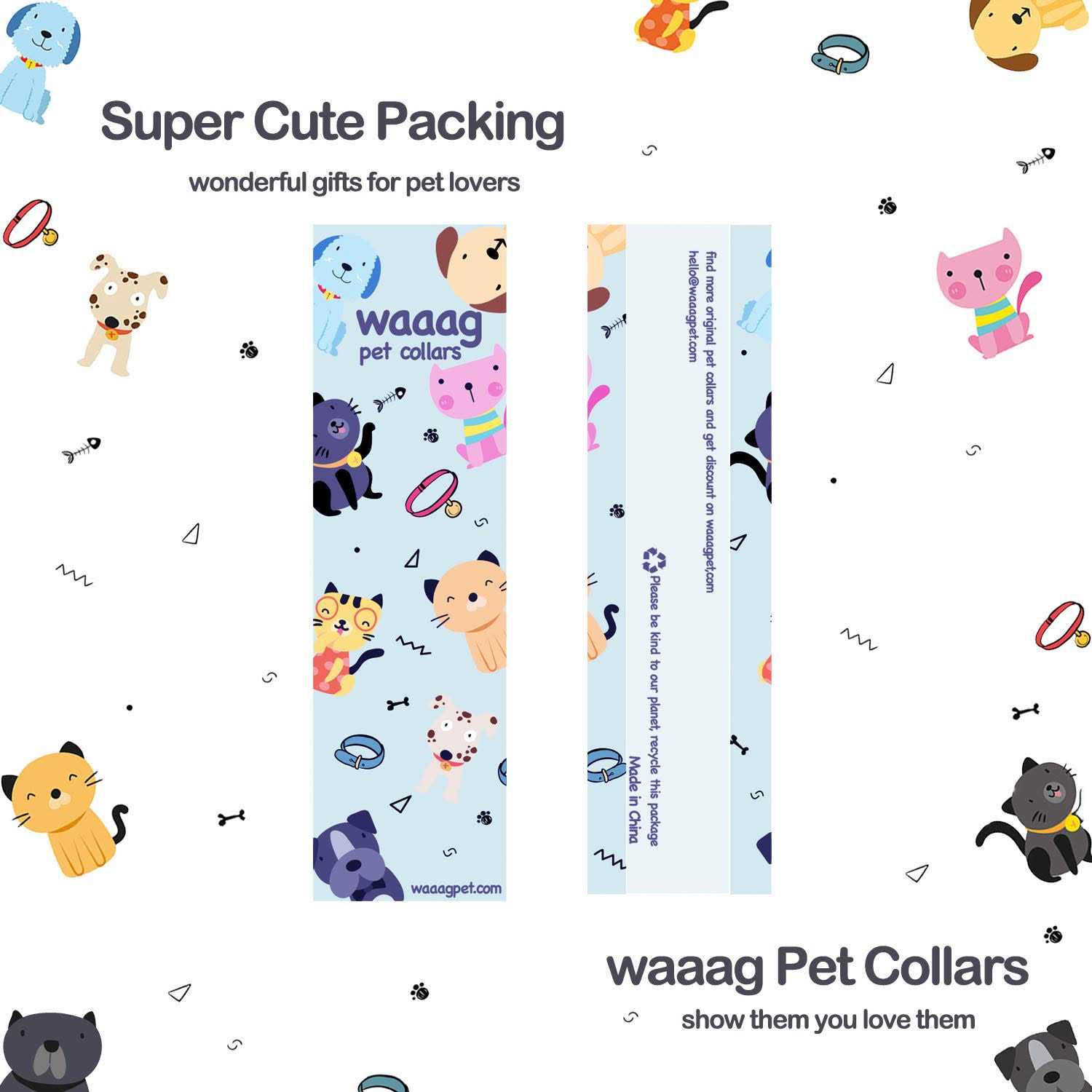 waaag Pet Supplies Cat Collar Dog Collar Cat Leash - Healthber