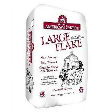 America’s Choice Large Flake 8 cu ft Wood Animal Bedding - Healthber