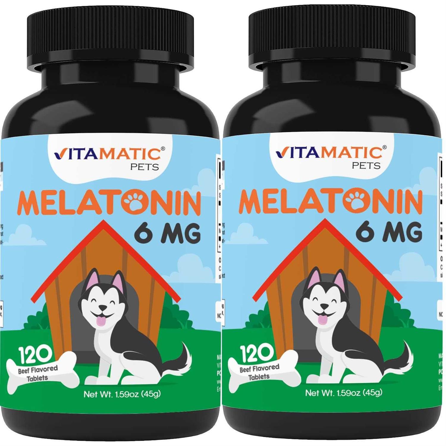 Vitamatic Melatonin for Dogs 6 mg - Healthber