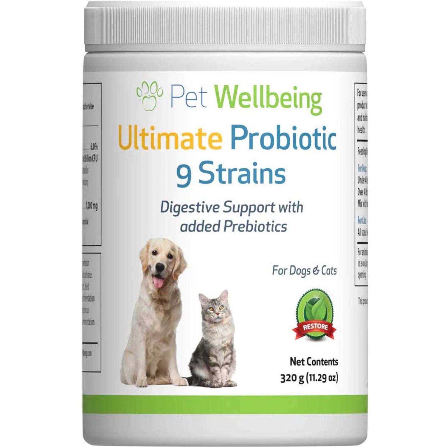 Pet Wellbeing Ultimate Probiotic 9 Strains for Dogs & Cats - Healthber