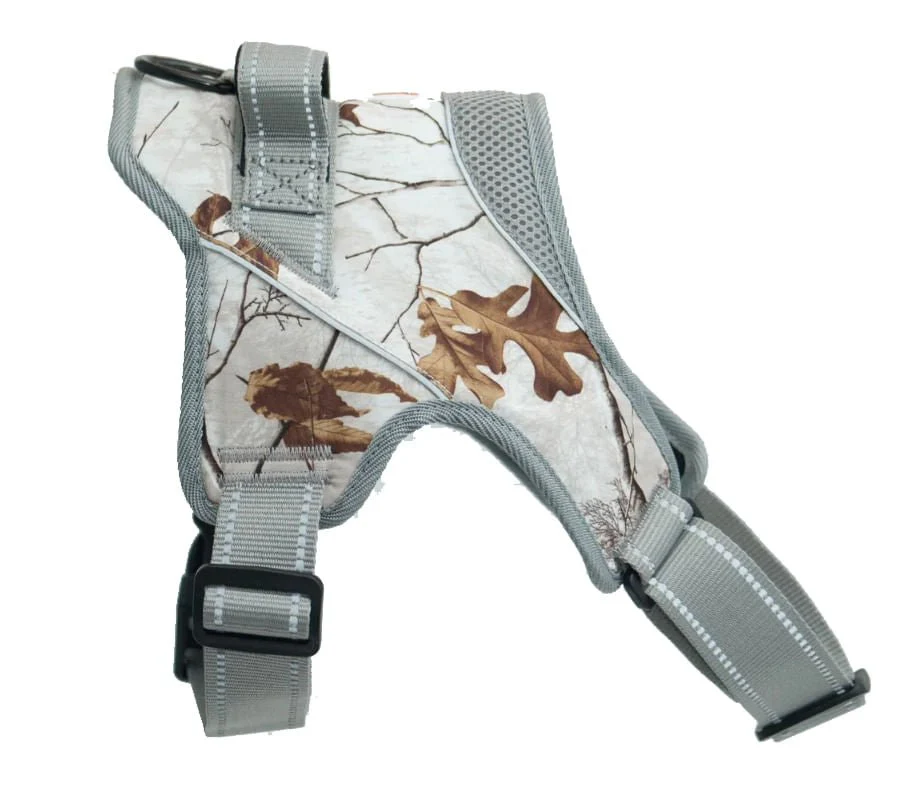 Doggy Tales Patented Realtree Hart Harness, Snow - Healthber