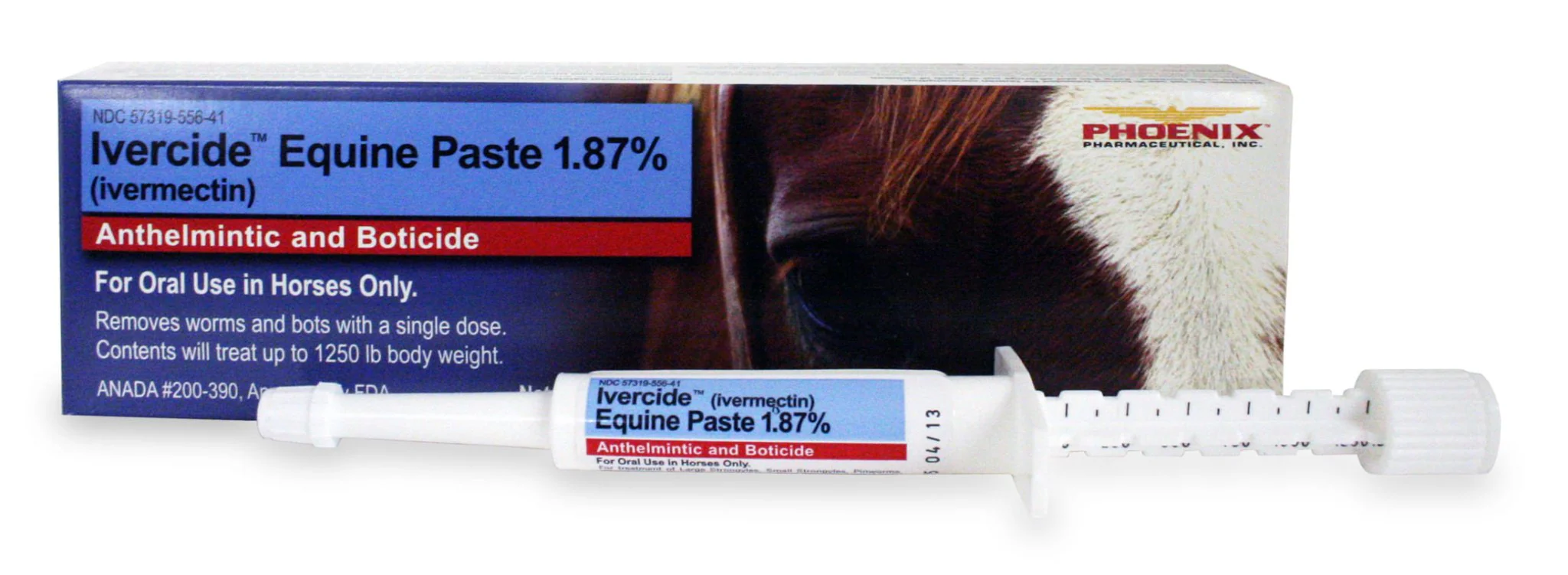 Ivercide Ivermectin Equine Wormer Paste 1.87%, 6.08 gm - Healthber