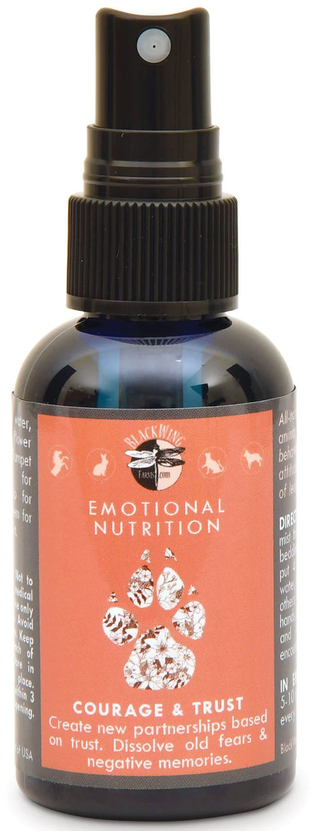 Courage and Trust (Flower Essence Remedy for Dogs, Cats, & Horses), 2 oz - Healthber