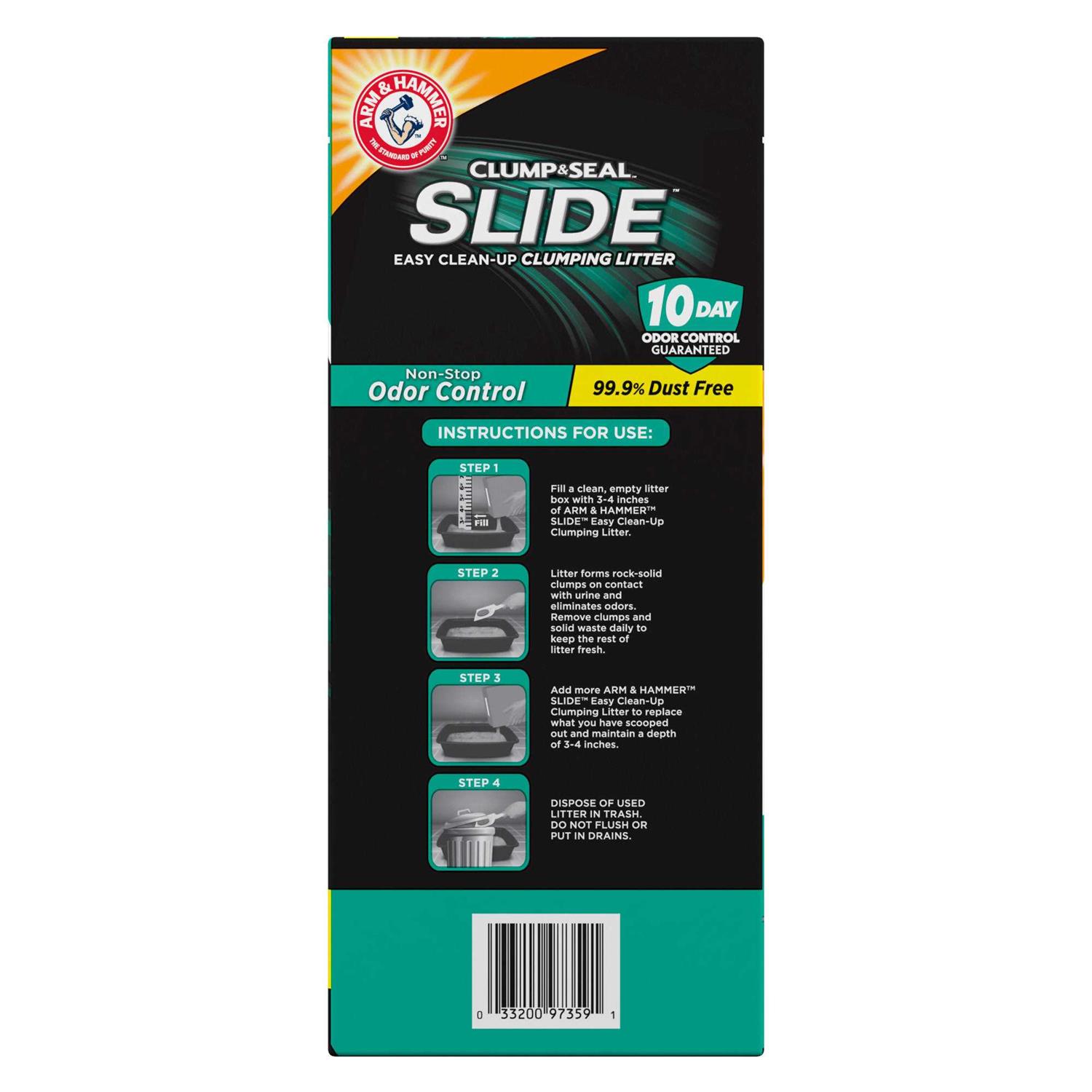 Arm & Hammer Slide Odor Control Easy Clean-Up Clumping Cat Litter - Healthber