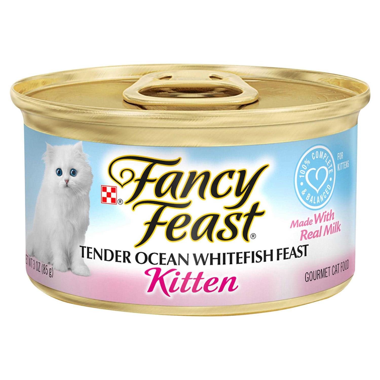 Purina Fancy Feast Tender Ocean Whitefish Feast Wet Cat & Kitten Food - Healthber