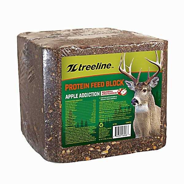 treeline Apple Addiction Protein Feed Block for Deer - Healthber