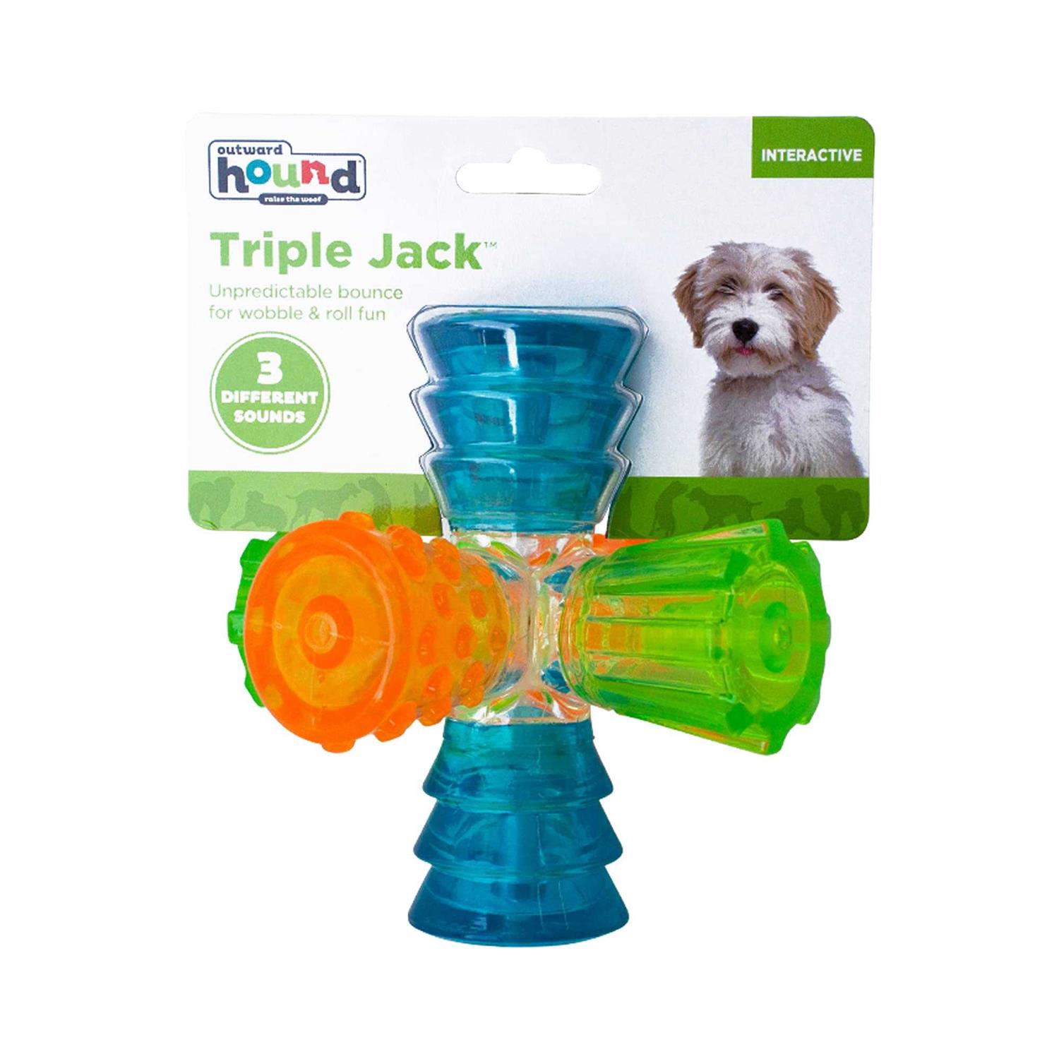 Outward Hound Triple Jack Dog Toy - Healthber