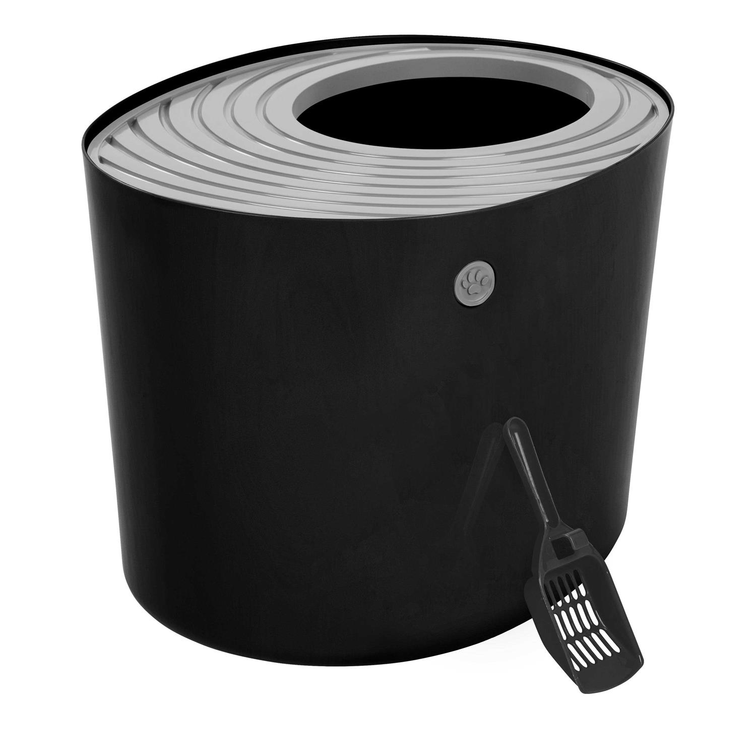 IRIS USA Top Entry Cat Litter Box with Scoop - Healthber