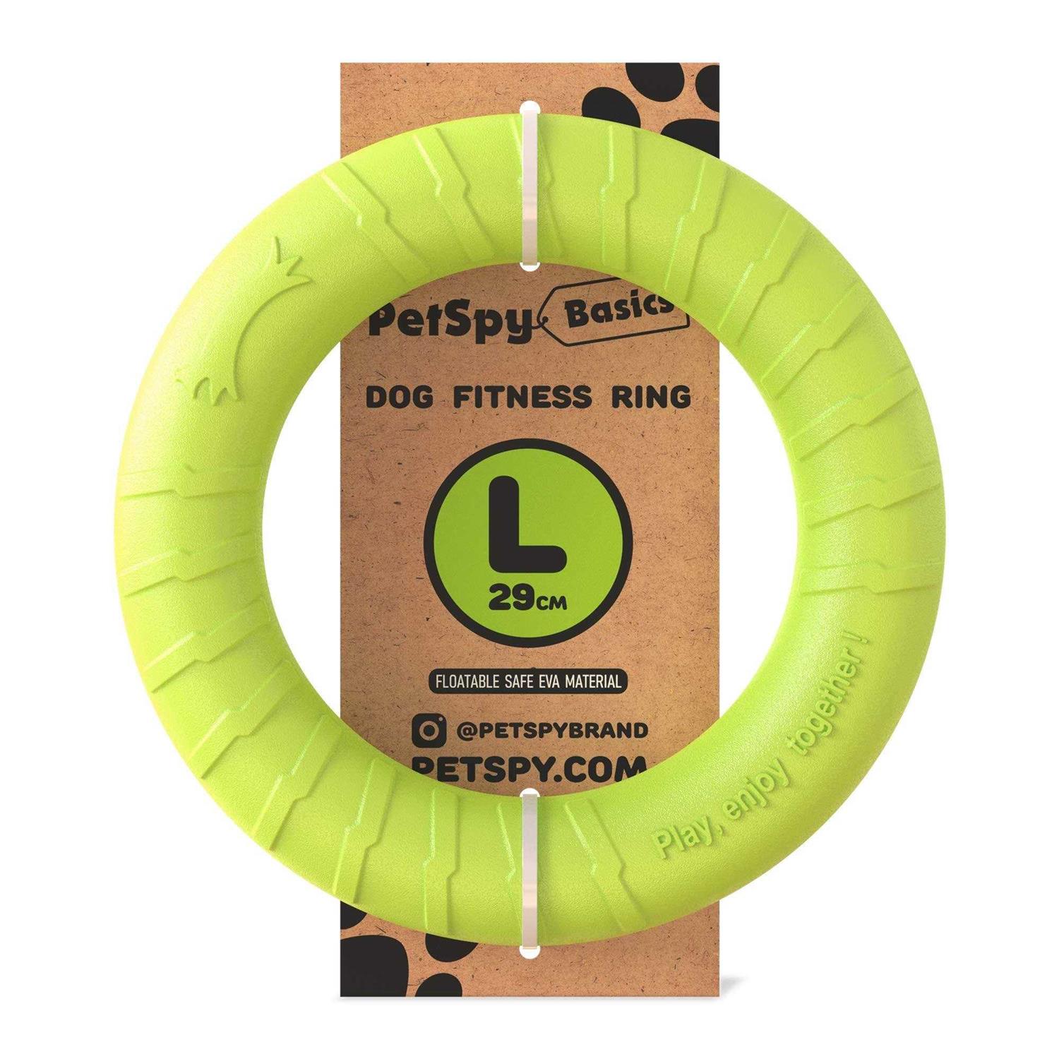 PetSpy Dog Training Ring for Outdoor Fitness Floatable Pulling Toy and Flying Disc Interactive Play Tool for Small Medium - Healthber