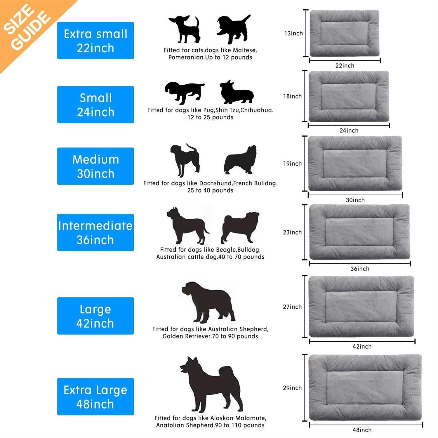 VERZEY Dog Beds Crate Pad Dogs Fit Metal Dog Crates,Ultra Soft Dog Crate Bed Washable & Anti-Slip Kennel Pad for Dogs Cozy Sleeping Mat - Healthber