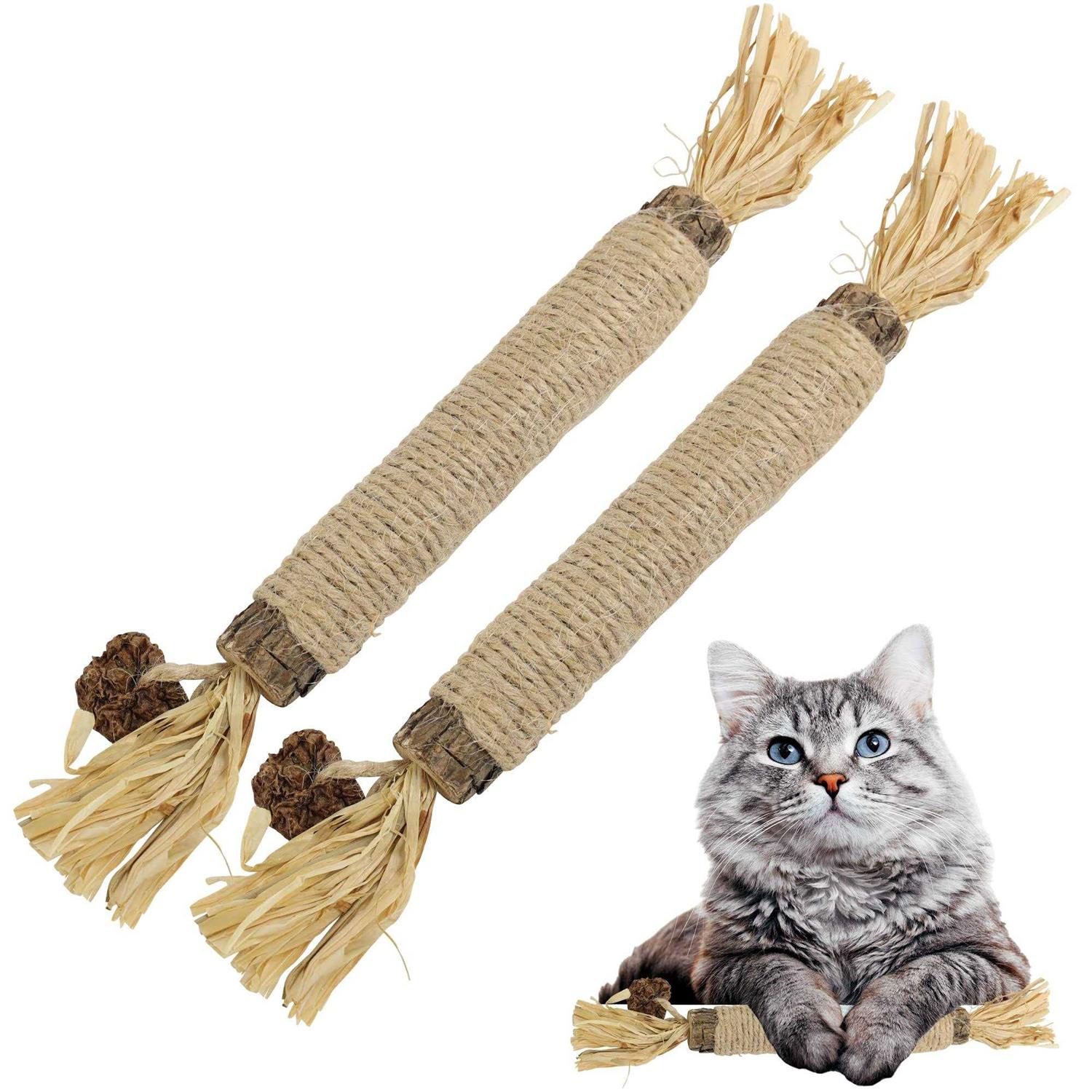 HUPA Catnip Silvervine Sticks Designed to Clean Your Cats’ Teeth, Calm Their Anxiety and Stress, Catnip Chew Toy, Safe for All Ages and Breeds - Healthber