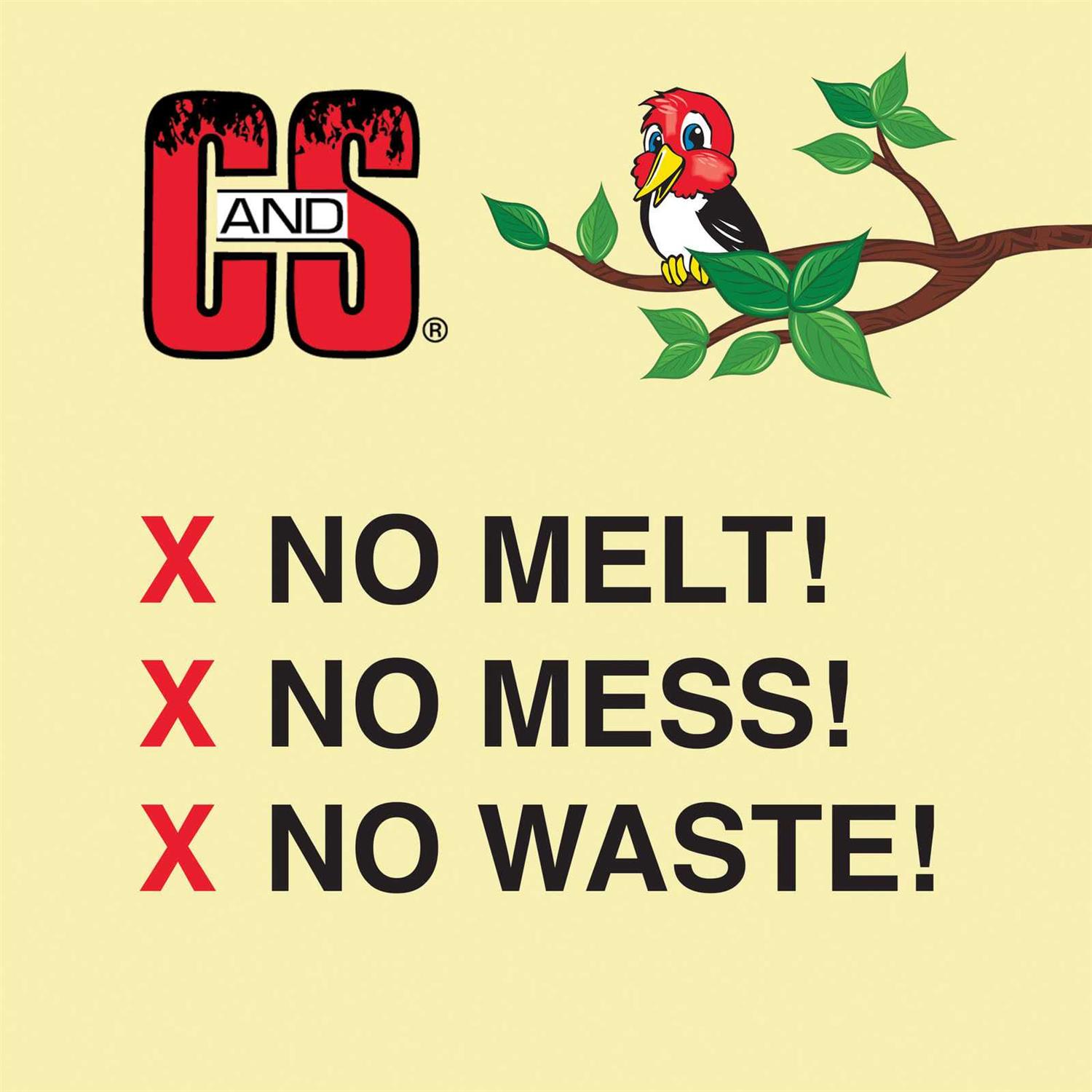 C & S Products No Melt Suet Dough Woodpecker & Songbird Wild Bird Food - Healthber