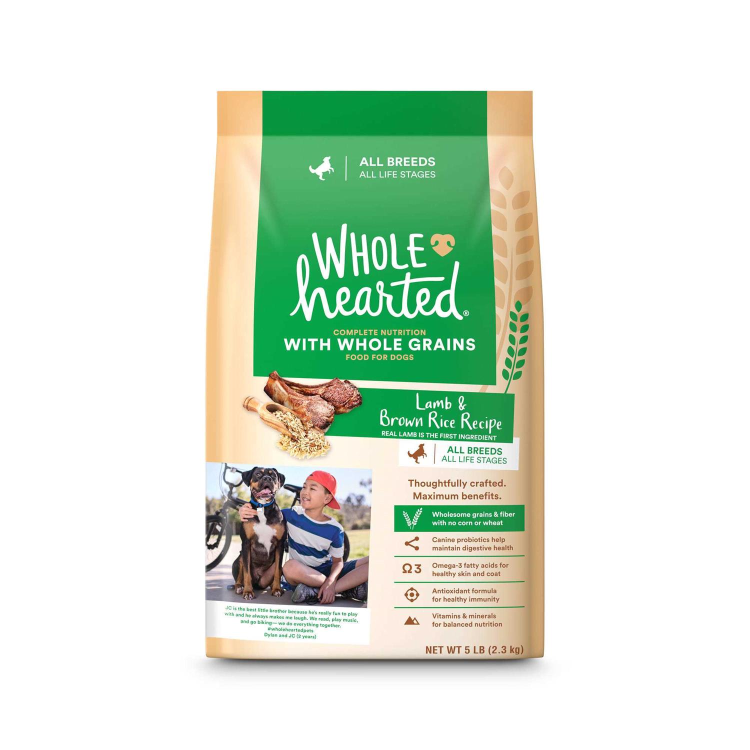 WholeHearted Lamb & Brown Rice Recipe with Whole Grains Dry Dog Food - Healthber