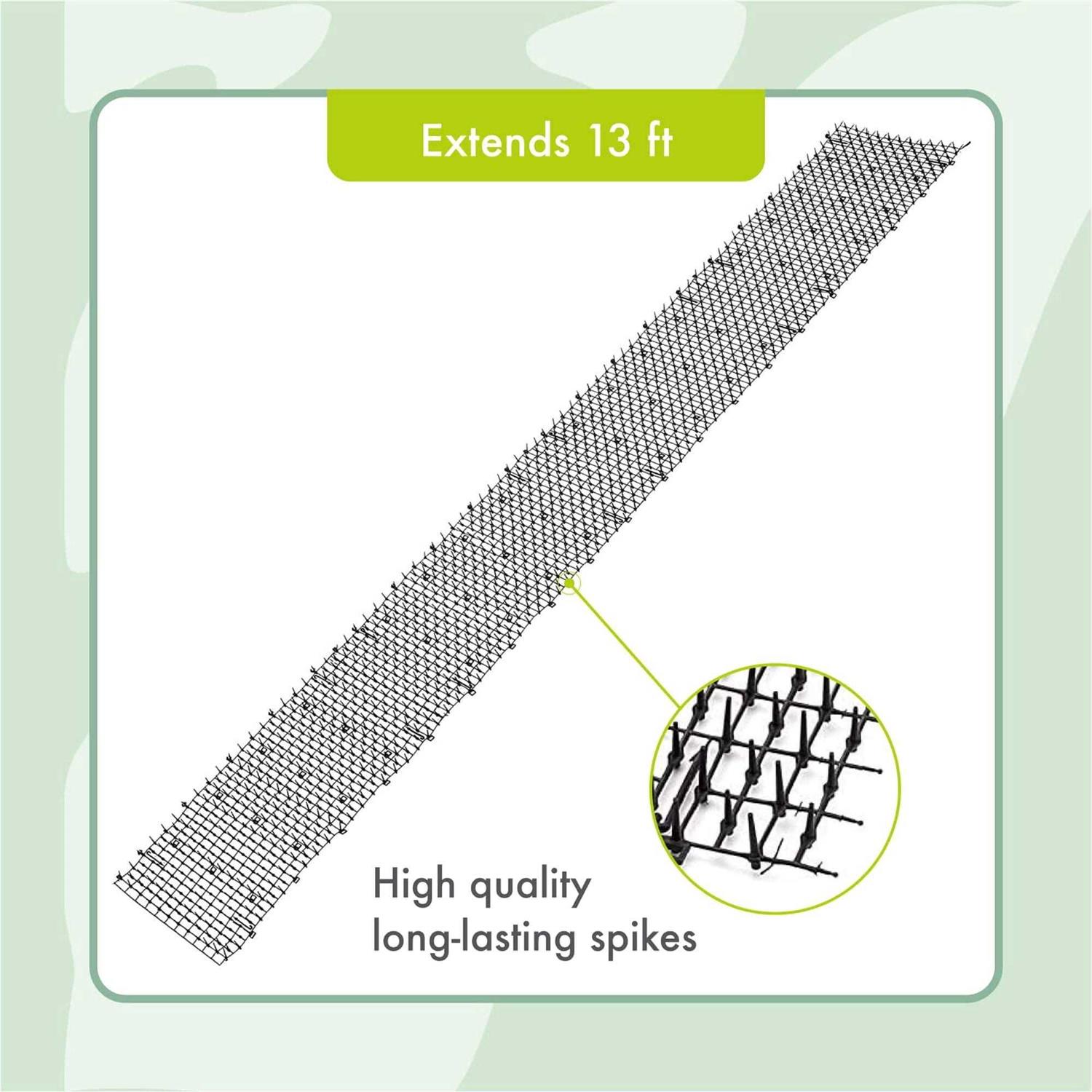 Homarden Outdoor Training Mat for Cats Cat Scat Mat Indoor and Outdoor Cat Spikes with 12 Garden Staples to Keep of Dog Off Couch and Keep - Healthber