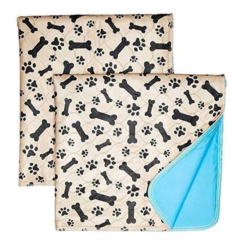Washable Pee Pads for Dogs Whelping Reusable Quilted Large 35 x 31 Extra Absorbent Layered Waterproof Mat Puppy Adult Senior Pets Pooch - Healthber