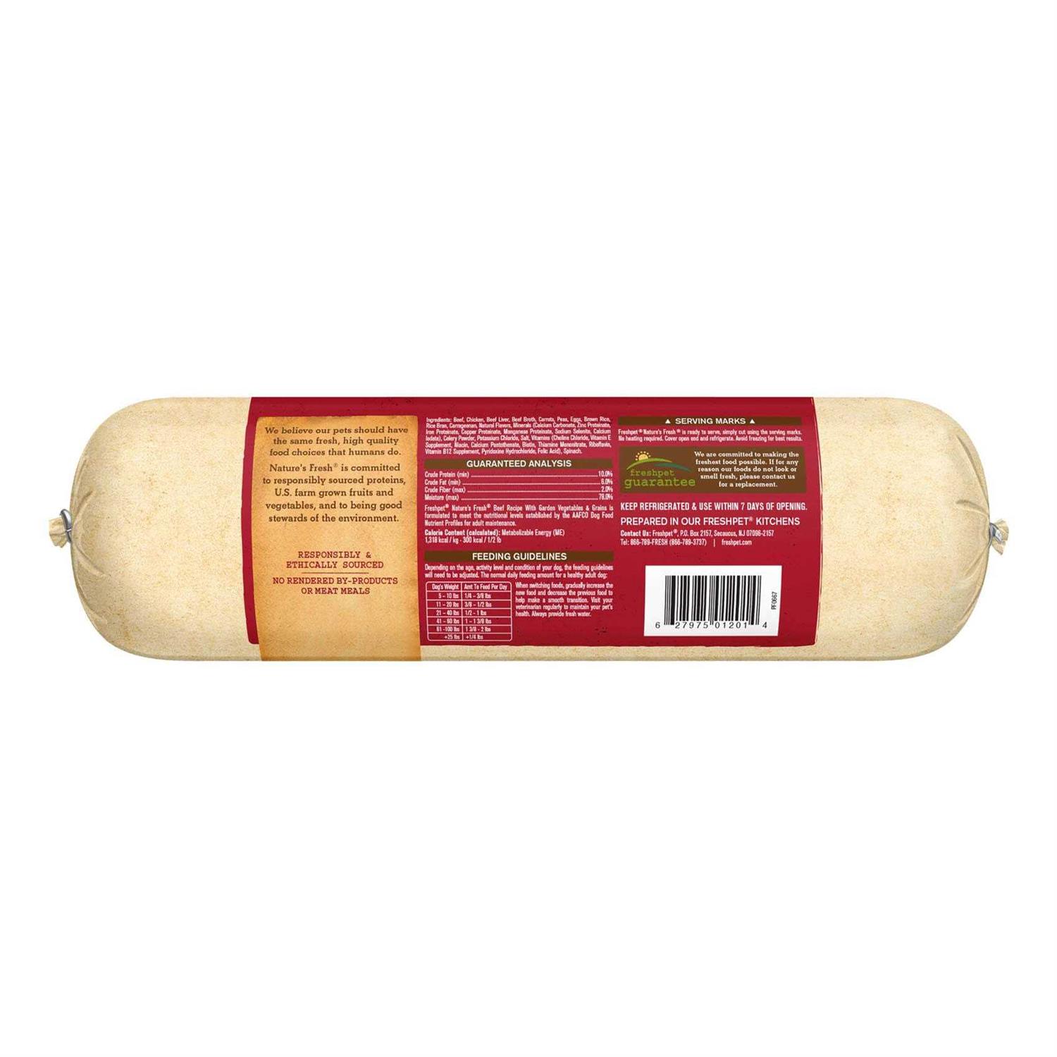 Freshpet Nature’s Fresh Beef Recipe Dog Food - Healthber