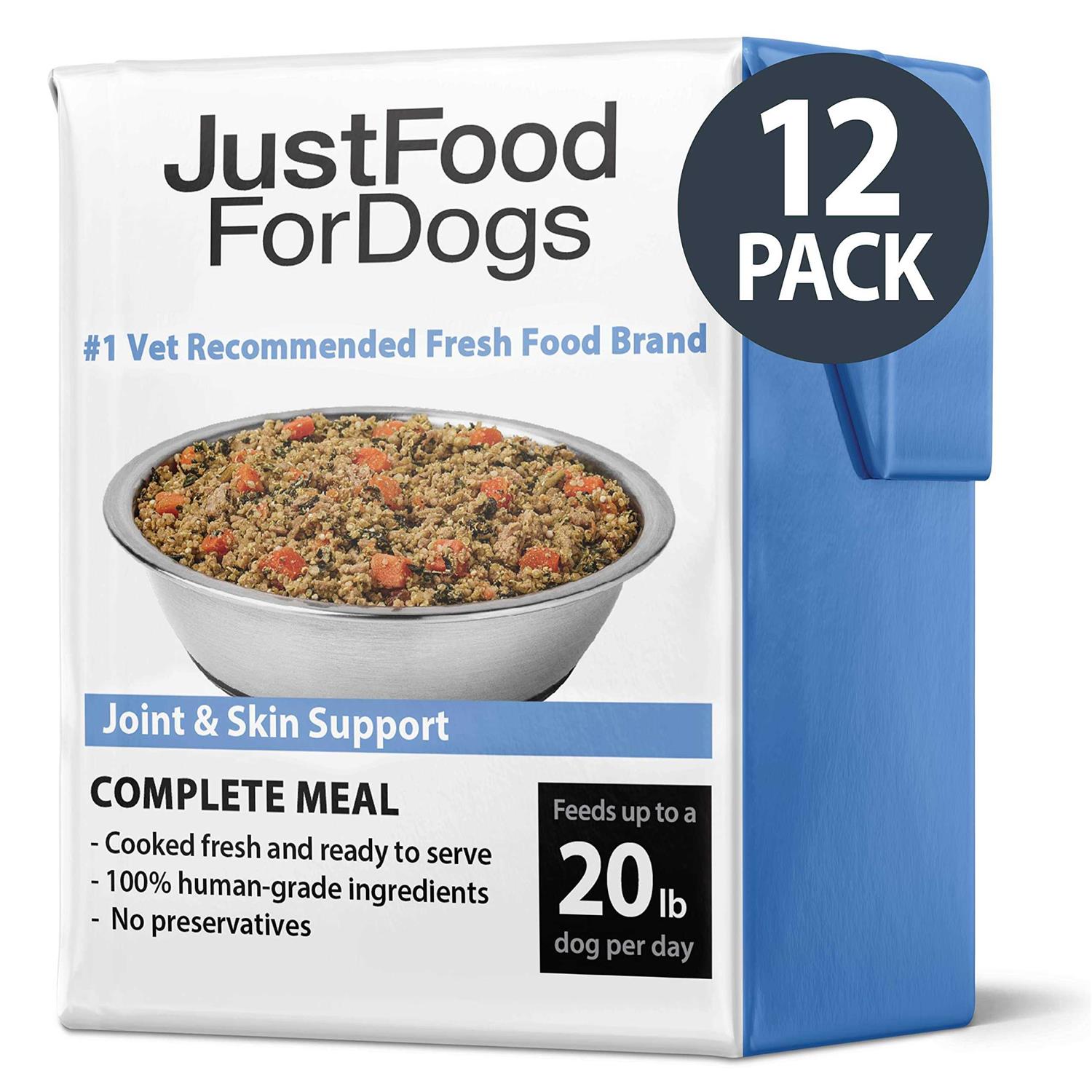 JustFoodForDogs Pantry Fresh Dog Food and Puppy Food Joint & Skin Support - Healthber