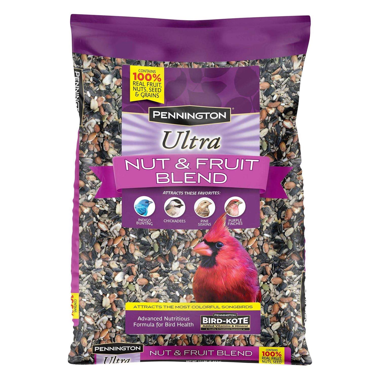 Pennington Ultra Fruit & Nut Blend Wild Bird Seed and Feed - Healthber