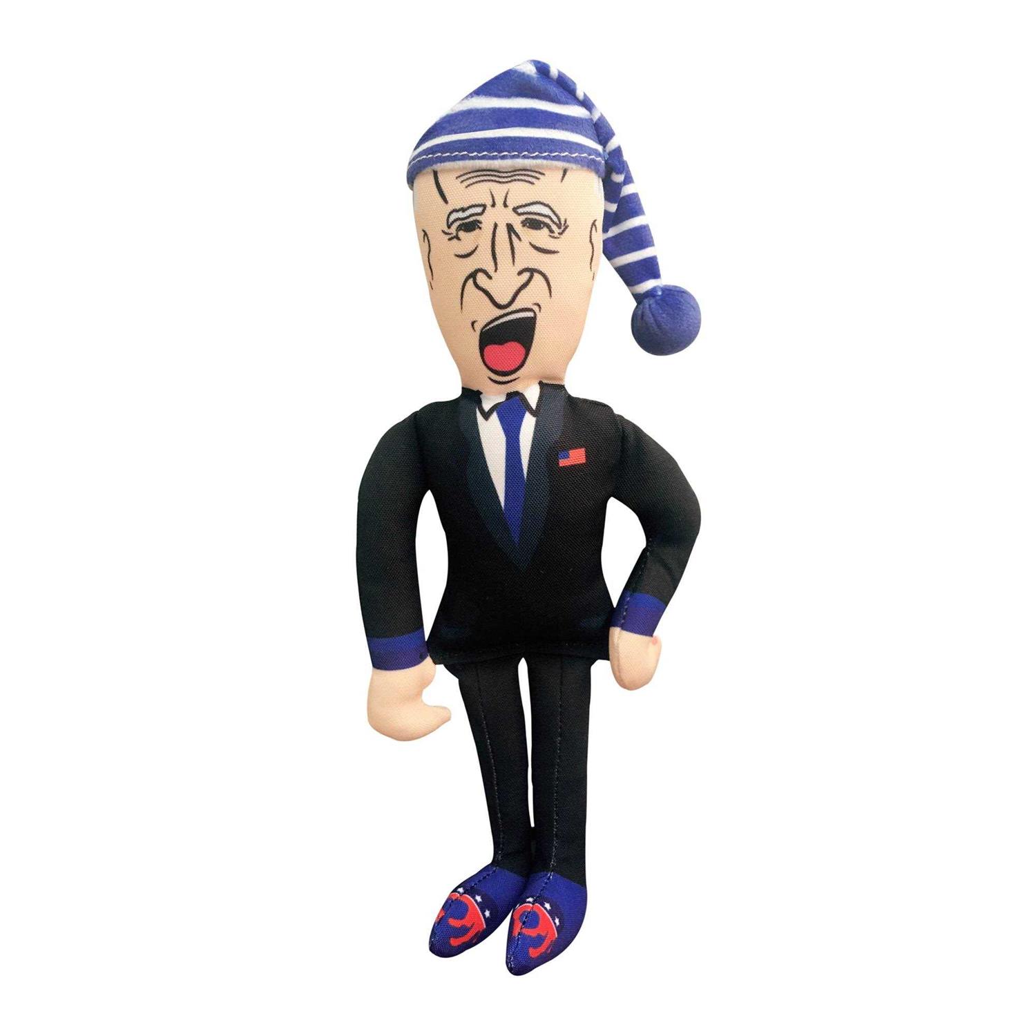 petpetssmart Sleepy Joe Biden Tough Plush Dog Chew Toy with Squeaker - Healthber