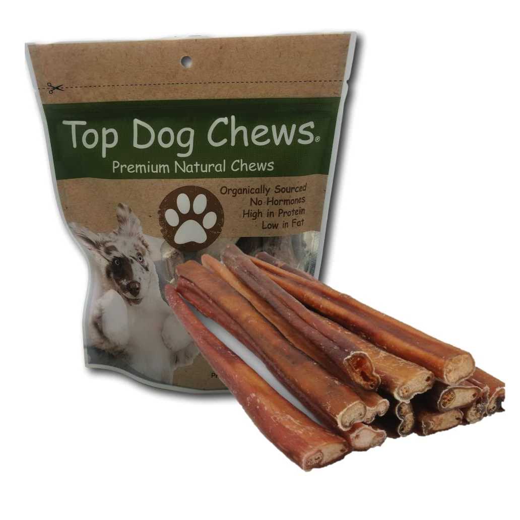 Top Dog Chews Bully Sticks Natural Beef - Healthber