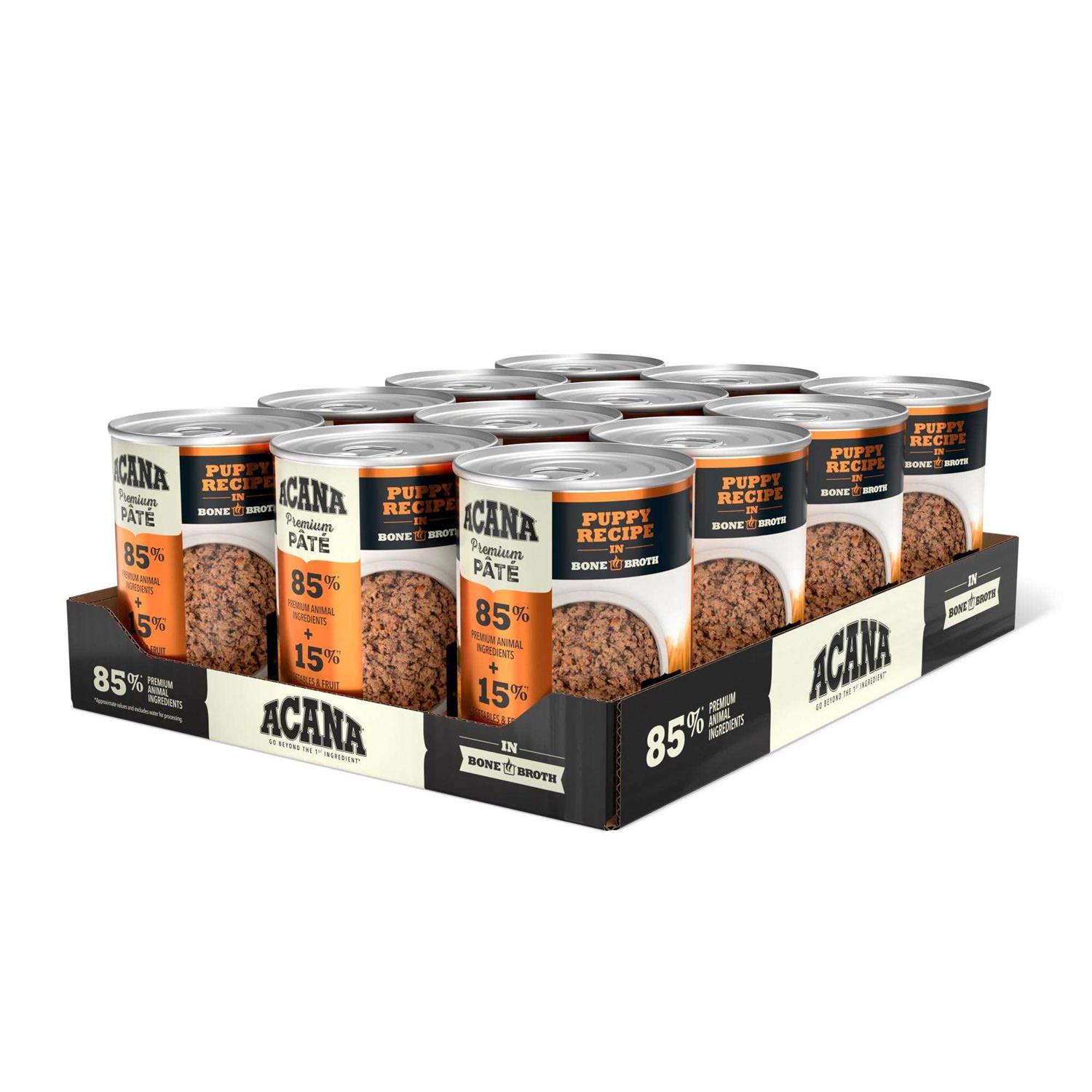 ACANA Grain-Free Premium Pate Puppy Recipe in Bone Broth Wet Dog Food - Healthber