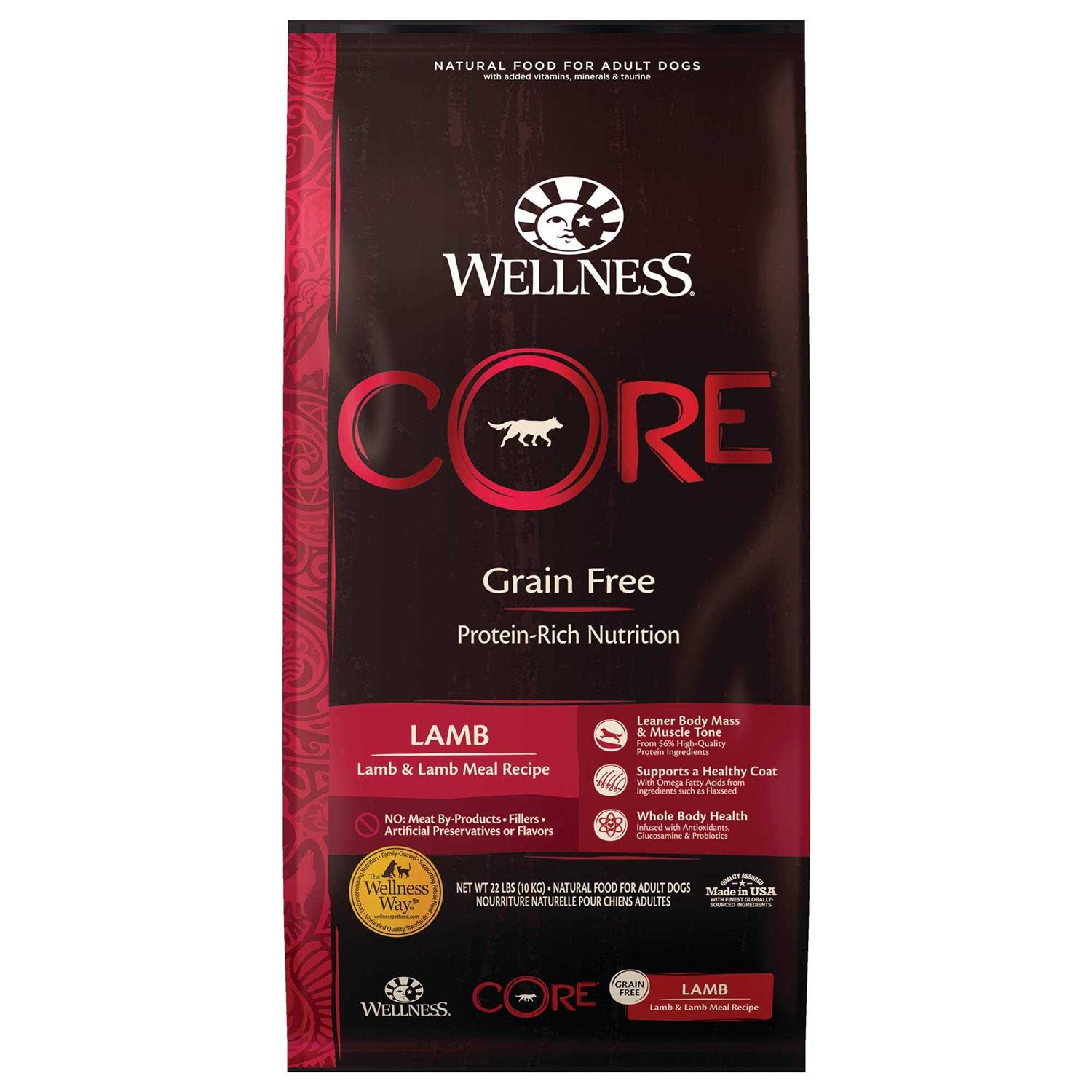 Wellness Core Natural Grain Free Lamb Dry Dog Food - Healthber