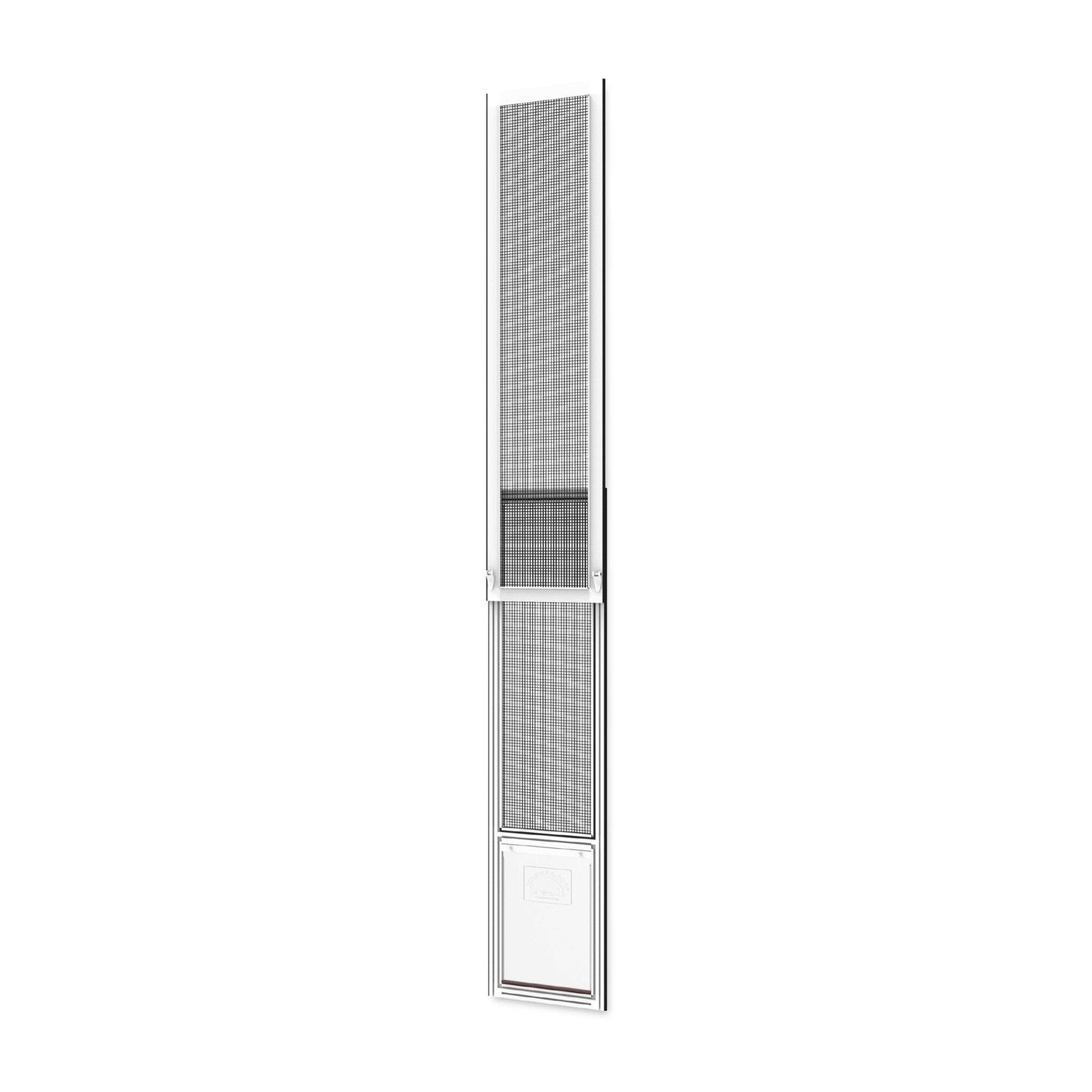 Hakuna Pets Patio Pet Door Screen Insert Panel for Sliding Doors Fits Door Track Min Ht Max Ht 84.25 - Healthber