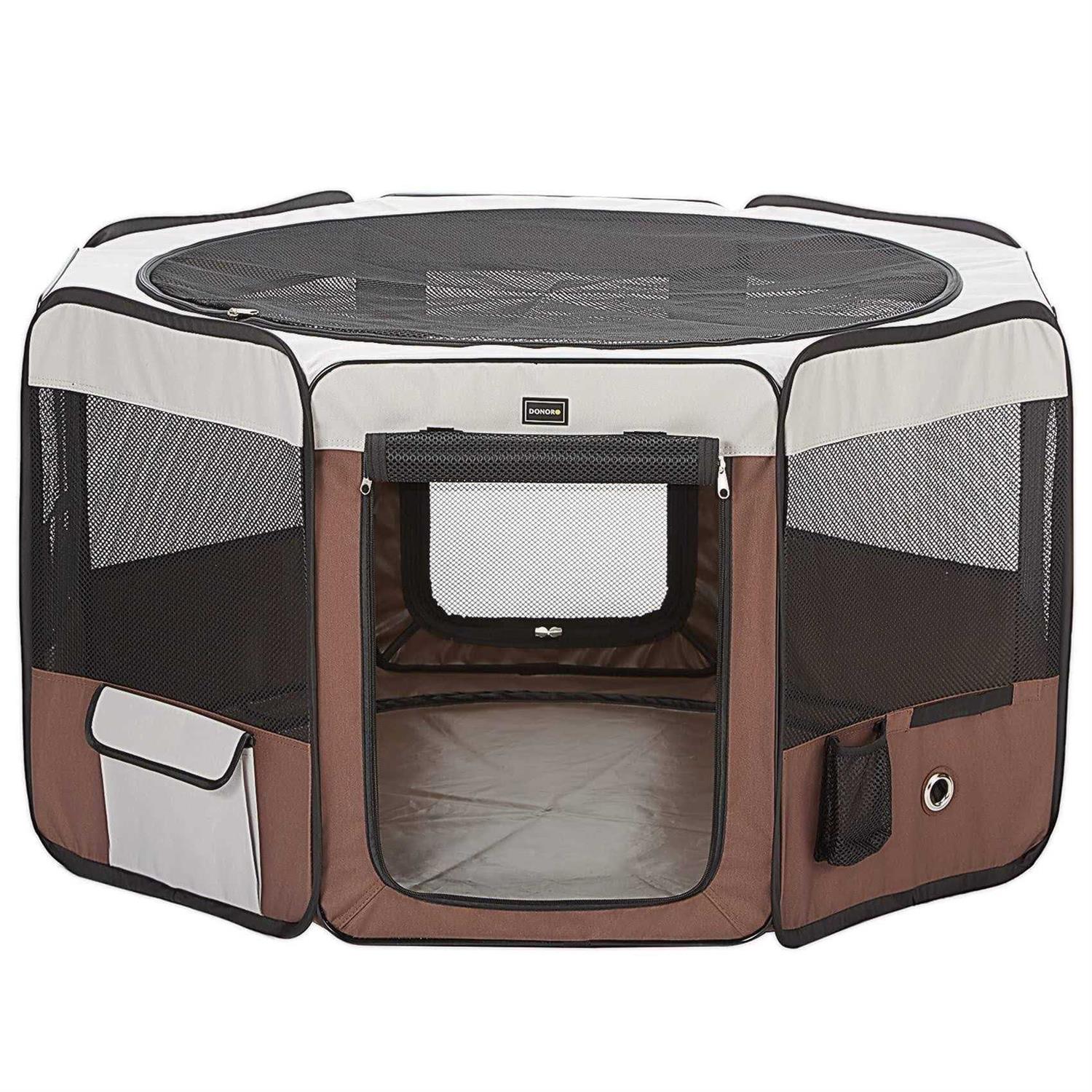 DONORO Dog Playpen Portable Pet Play Pens for Small - Healthber