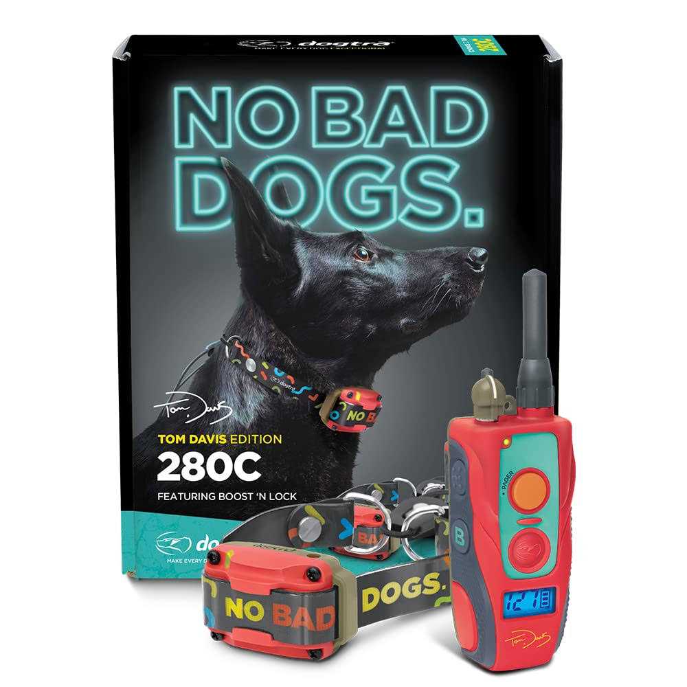 Dogtra Tom Davis 280C Remote Dog Training E-Collar Featuring Boost N’ Bungee Waterproof 127-Level 1/2-Mile Range - Healthber