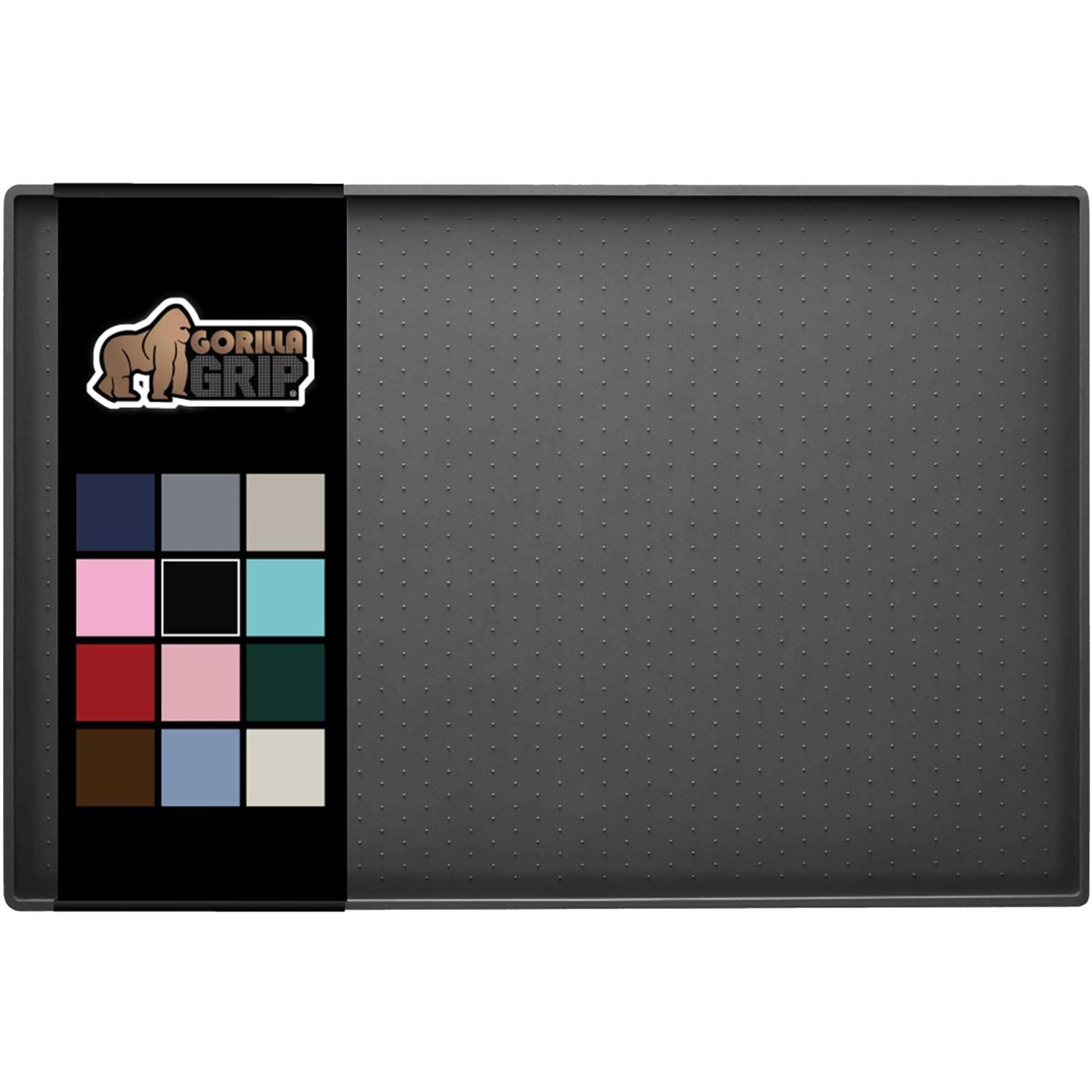 Gorilla Grip 100% Waterproof Raised Edge BPA Free Silicone Pet Feeding Mat - Healthber
