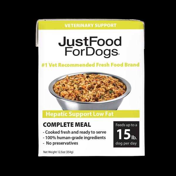 JustFoodForDogs Pantry Fresh Hepatic Support Low Fat Wet Dog Food - Healthber