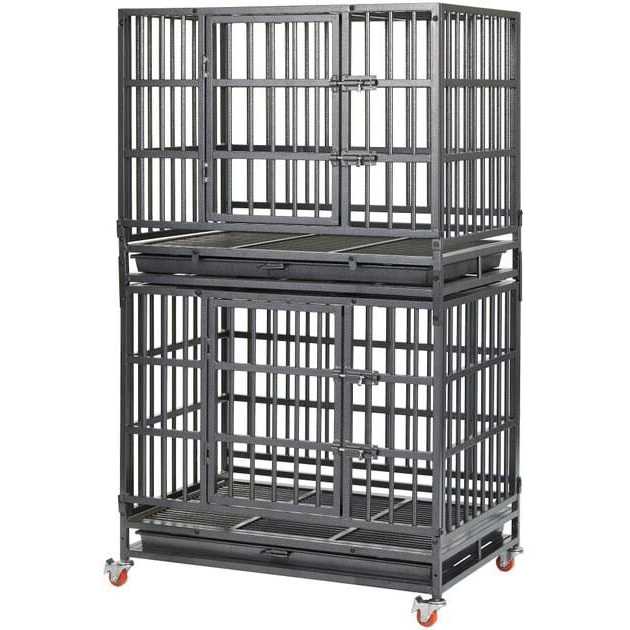Frisco Ultimate Heavy Duty Steel Metal Single Door Dog Crate - Healthber