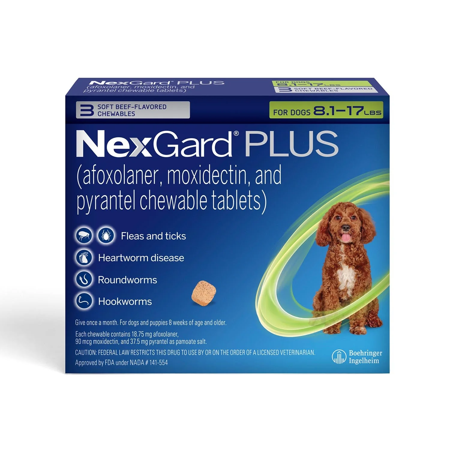 Rx NexGard Plus Chewable Flea & Tick Tablets for Dogs - Healthber
