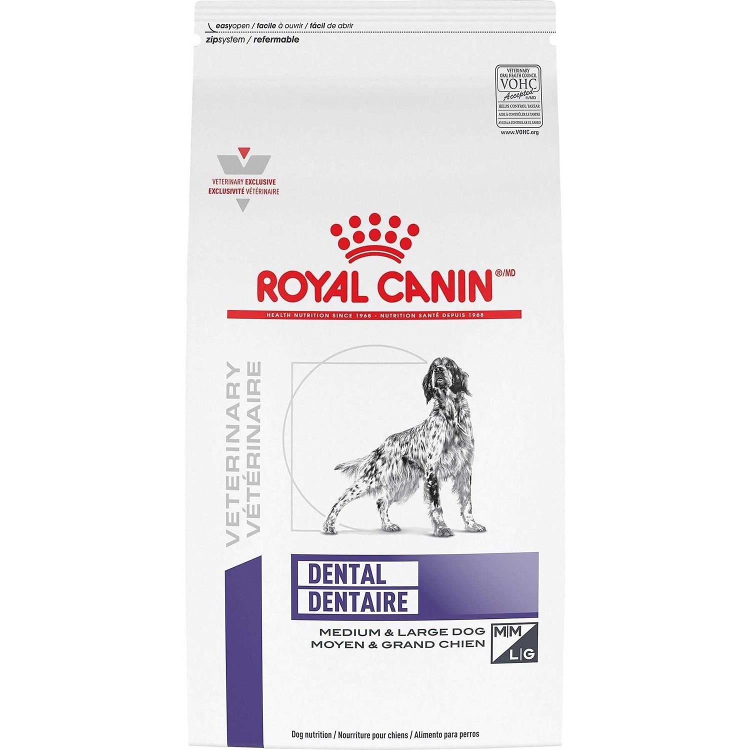 Royal Canin Veterinary Diet Canine Dental Medium & Large Breed Dry Dog Food - Healthber