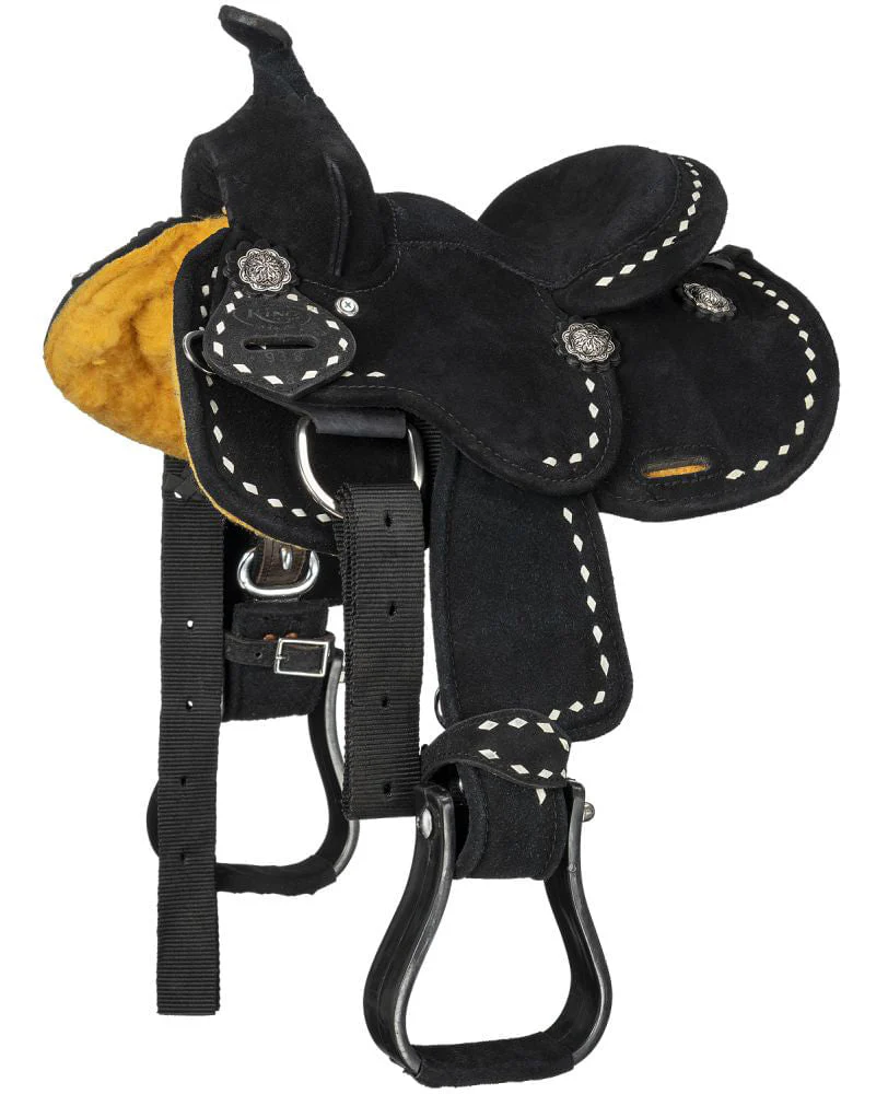 King Series Mini Stratford Suede Barrel Saddle - Healthber