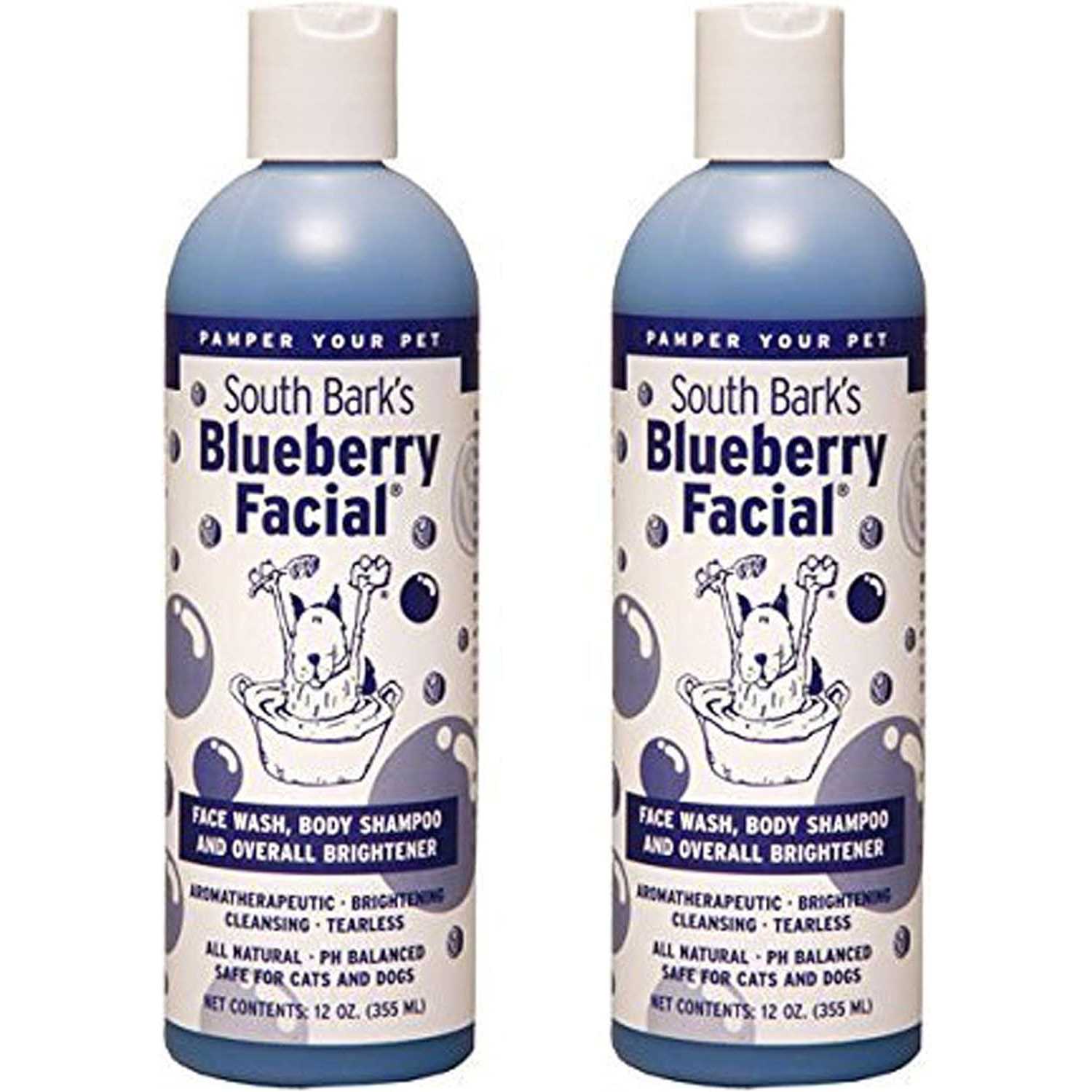 South Bark’s Blueberry Facial Shampoo for Dogs & Cats 2 Pack - Healthber