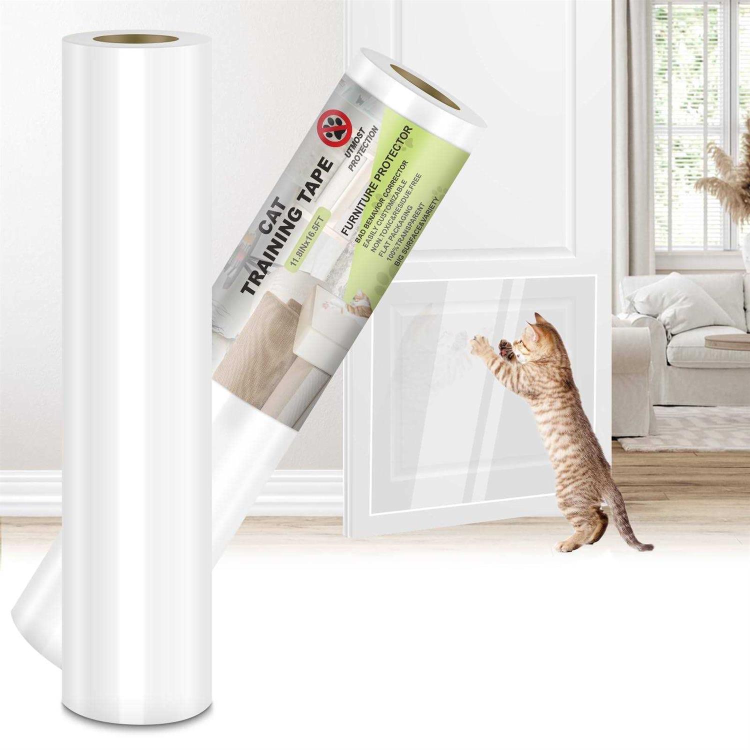 CORKAS Cat Scratch Protector, 11.8in x Vinyl, Easy to Apply, Protects Doors and Furniture - Healthber