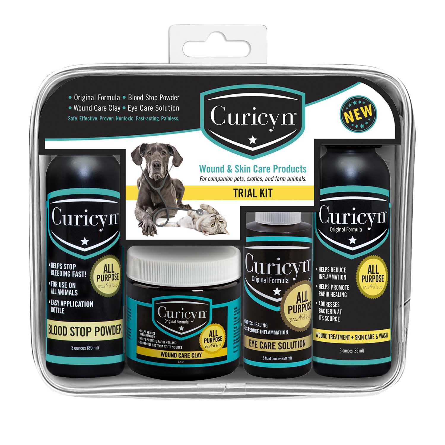 Curicyn Wound and Skin Care Kit, 4 pc - Healthber