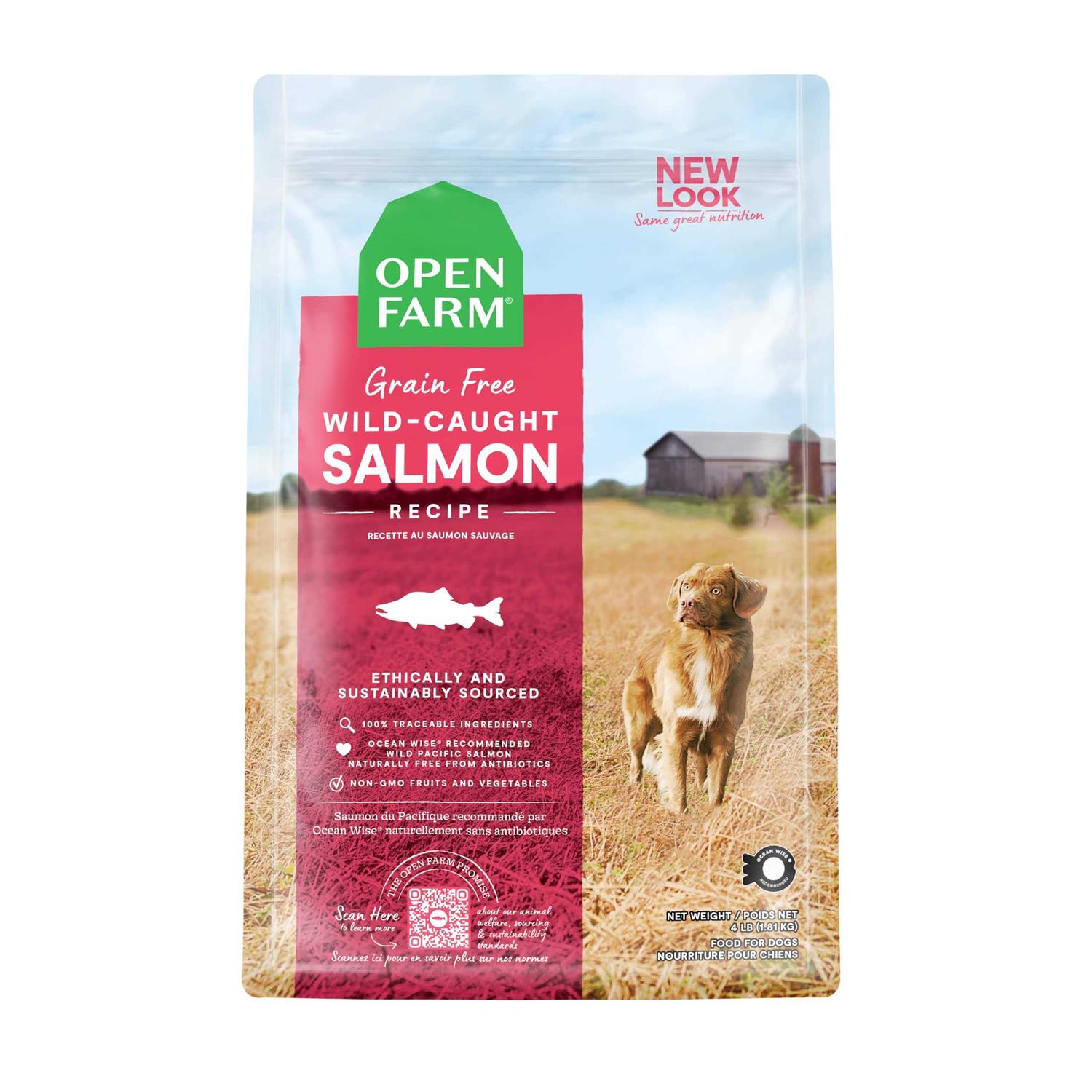 Open Farm Grain-Free Wild-Caught Salmon Dry Dog Food - Healthber