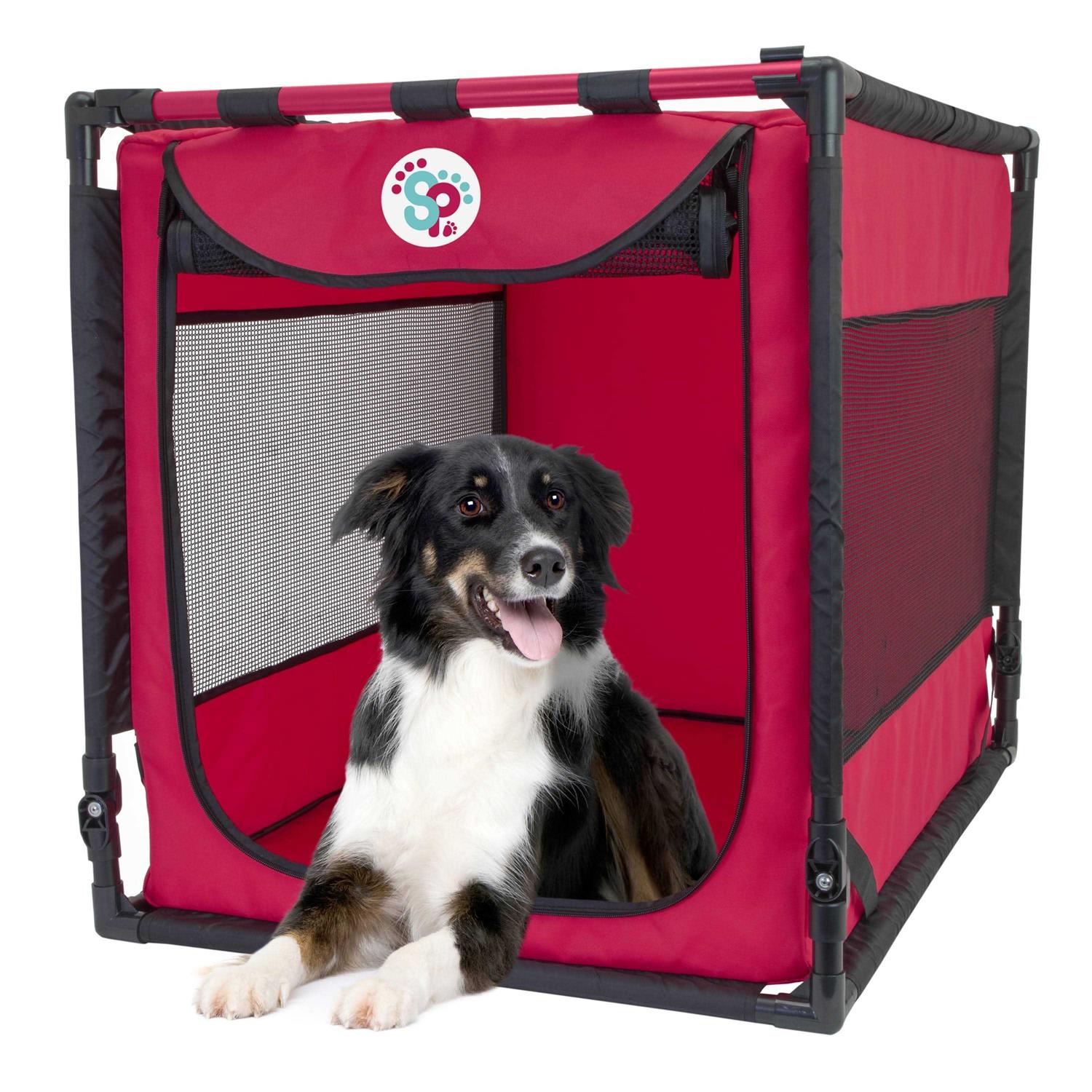 Sp Large Folding Dog Kennel - Healthber