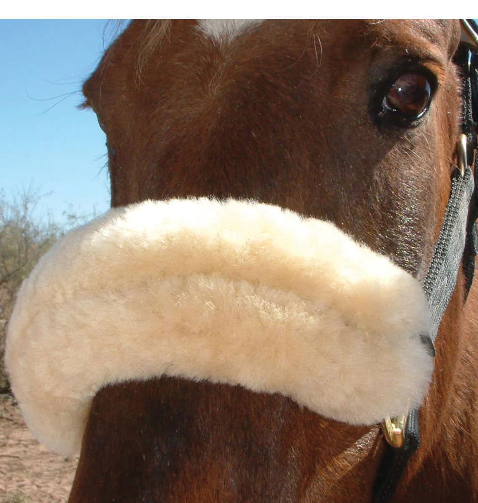 Merino Sheepskin Noseband Cover, 12