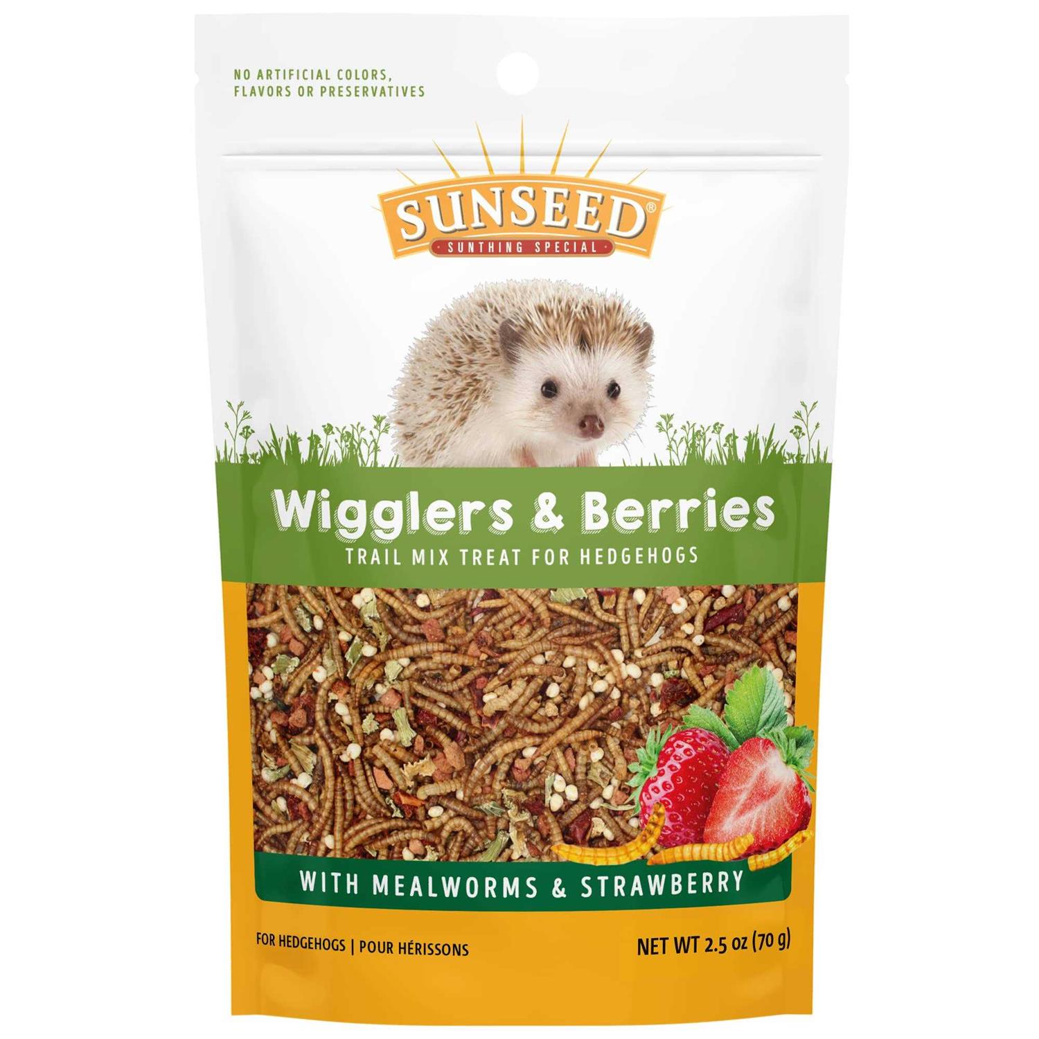 Sunseed Vita Prima Wigglers Berries Trail Mix Hedgehog Treat - Healthber
