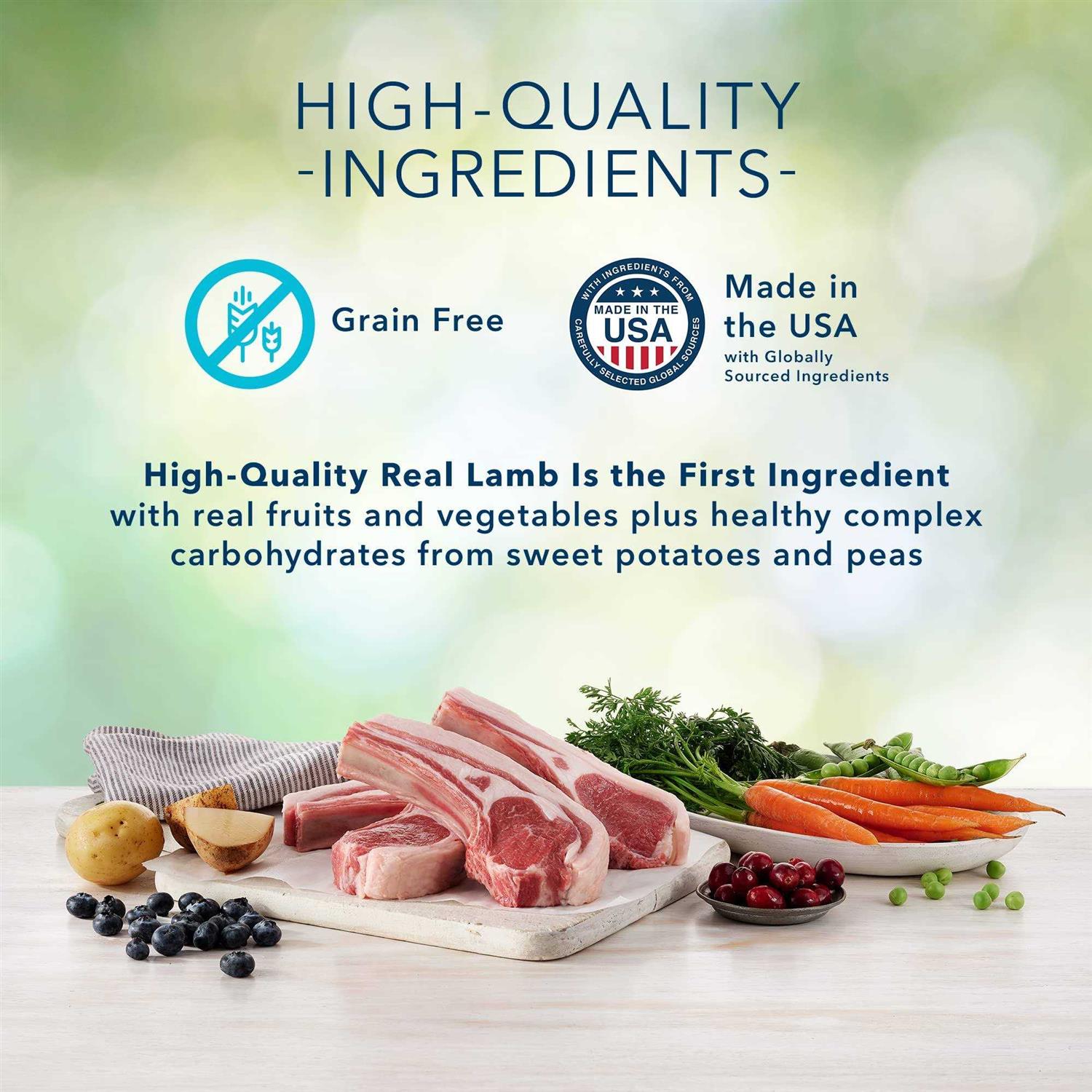 Blue Buffalo Freedom Adult Grain-Free Lamb Recipe Dry Dog Food - Healthber