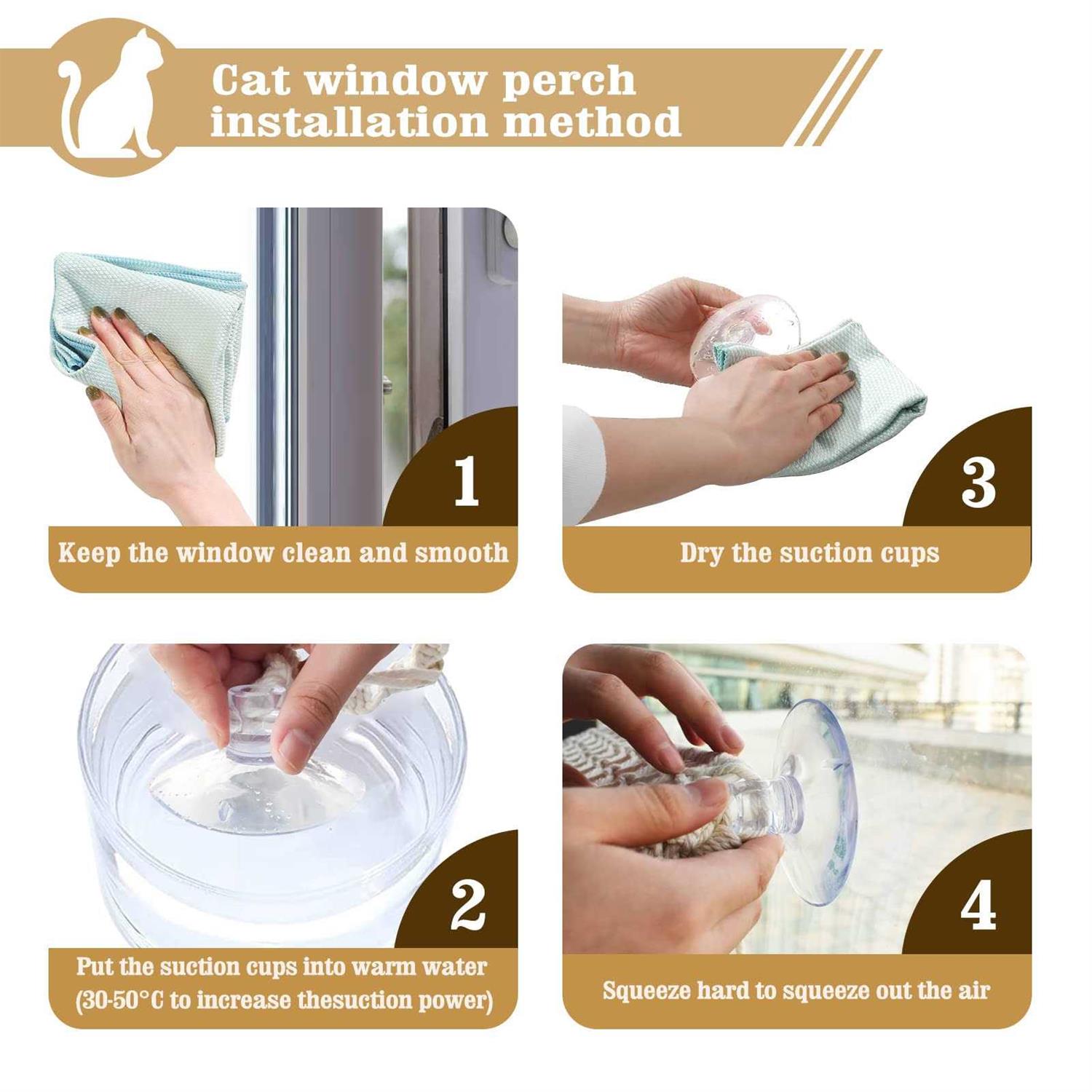 VAEScOL cat window perch macrame cat hammock boho wall mounted pet resting seat bed for sunbathing - Healthber