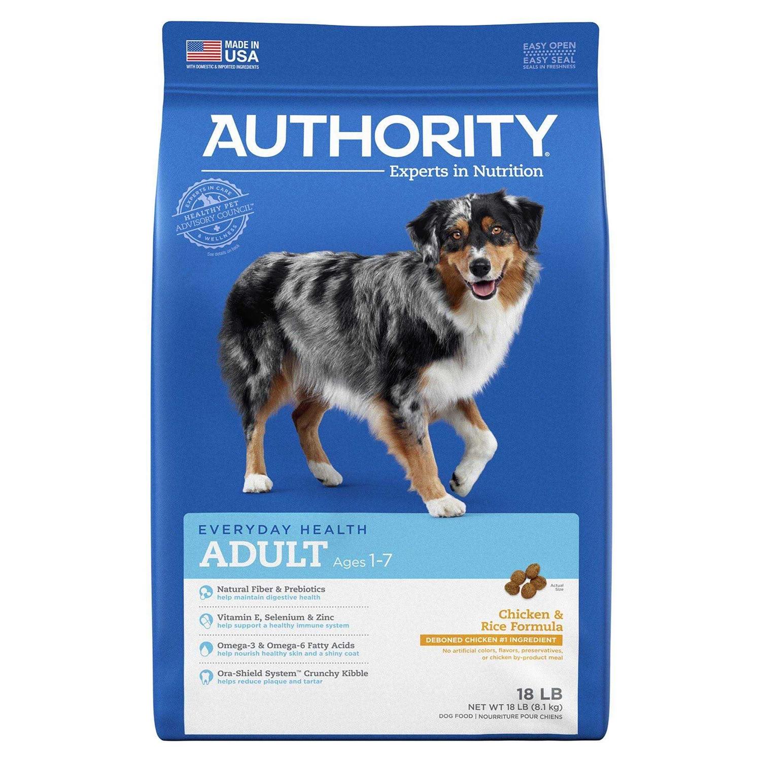 Authority Chicken Rice Formula Adult Dry Dog Food - Healthber